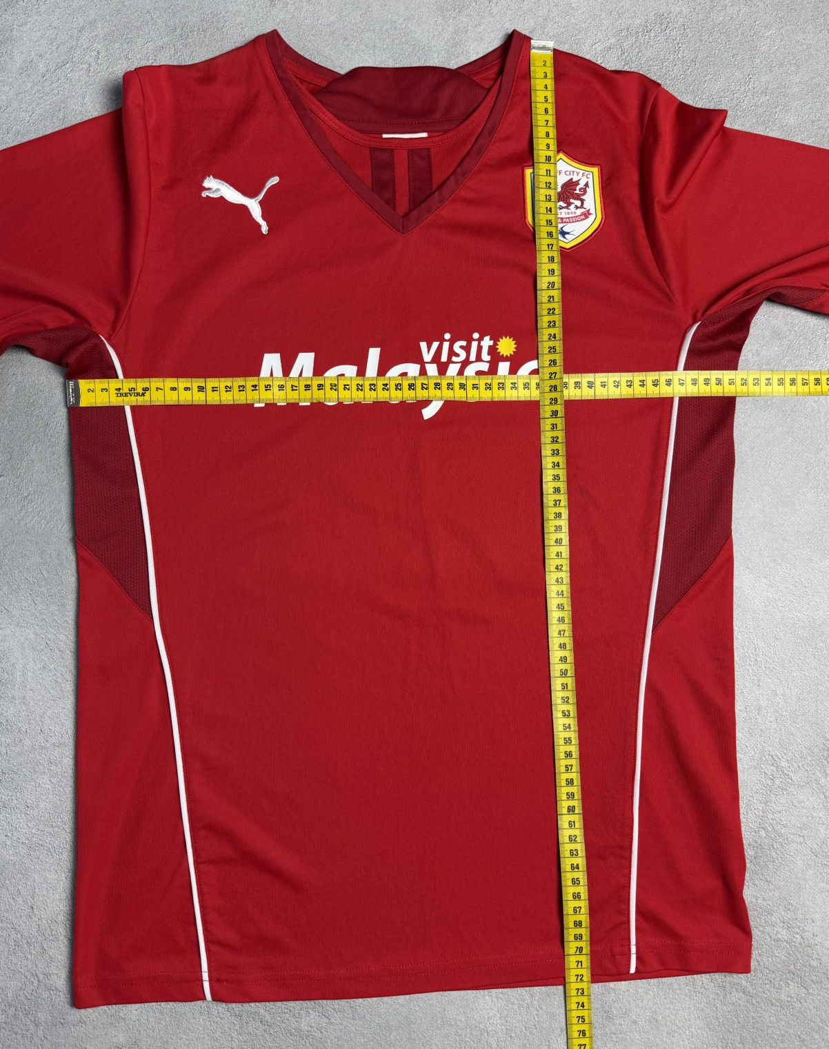 Puma Cardiff City 2013 2014 Home Shirt Soccer Jersey Puma Size US M / EU 48-50 / 2 - 11 Thumbnail