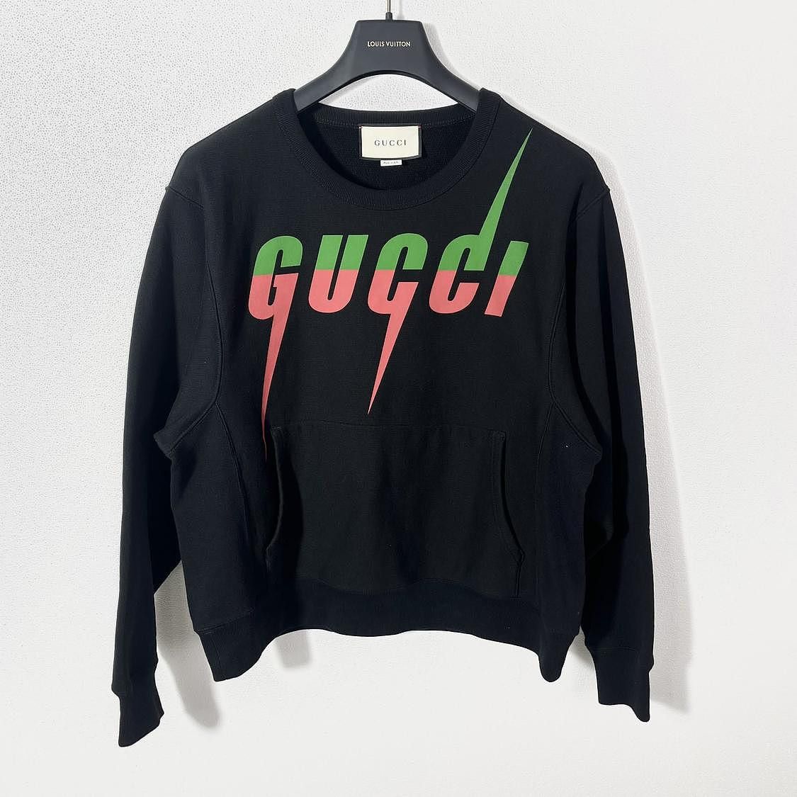 Gucci Gucci Lightning Logo Crewneck Sweatshirt Size XS Size US XS / EU 42 / 0 - 1 Thumbnail