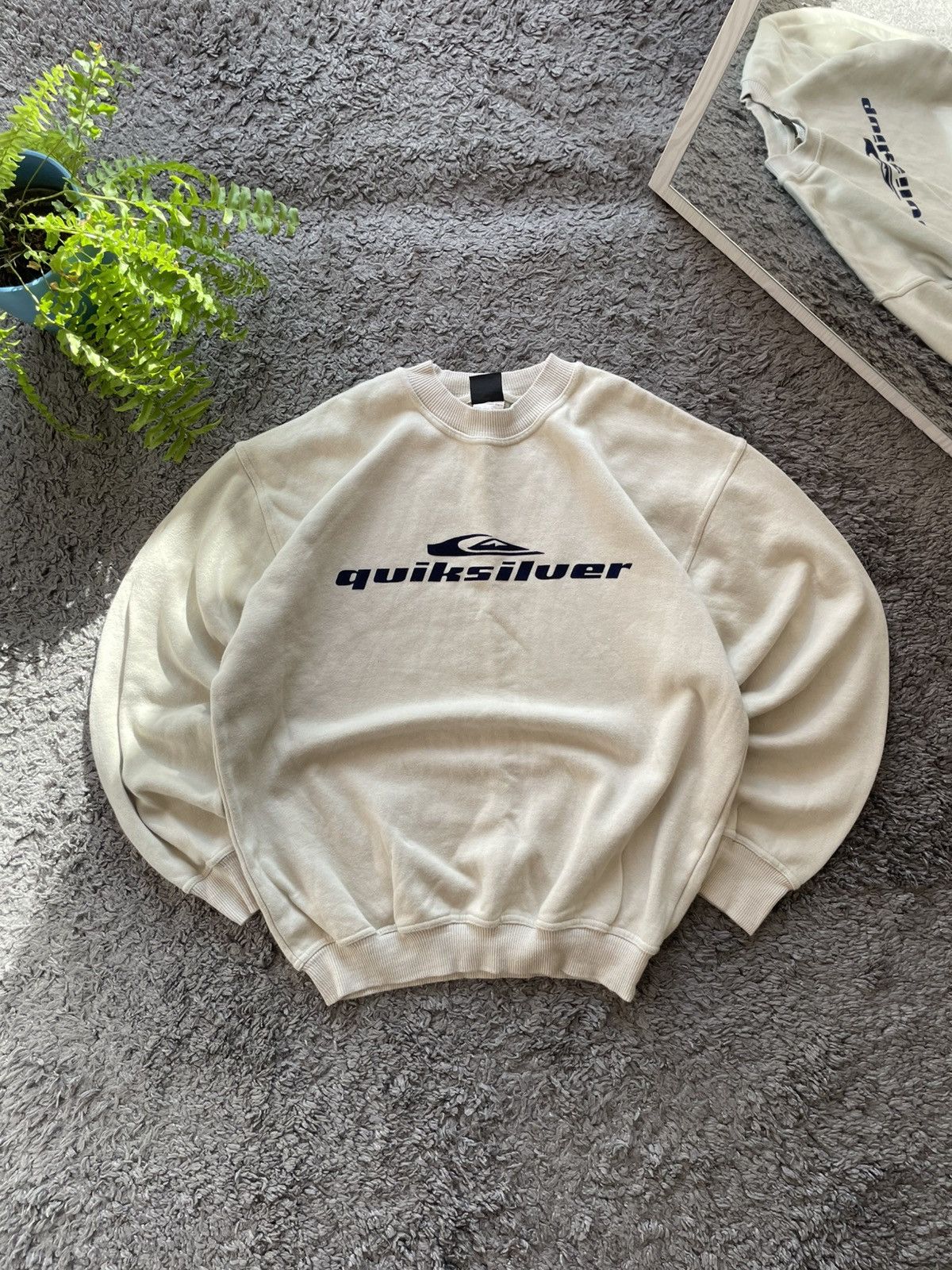 Quiksilver × Vintage 00s Quicksilver Sweatshirt Streetwear Vintage Logo Y2k Rare Size US M / EU 48-50 / 2 - 1 Thumbnail