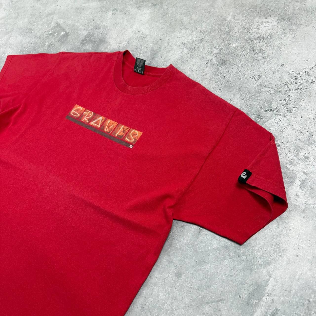 Gravis Vintage 90s Gravis Skateboard Box Logo T Shirt Made In USA Size US XL / EU 56 / 4 - 6 Thumbnail