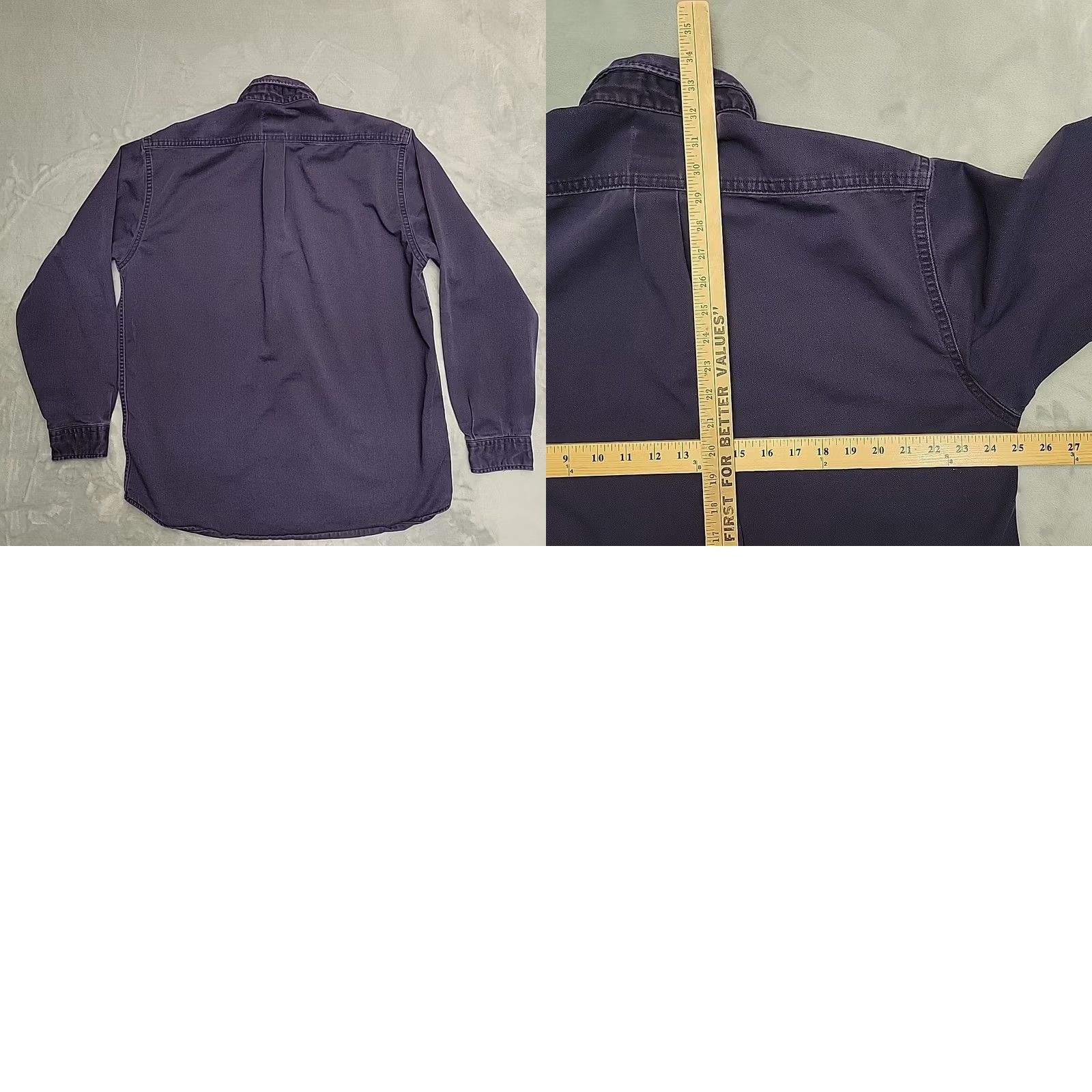 Carhartt VINTAGE Carhartt FR Shirt Men LT Blue Flame Fire Resistant Long Sleeve Workwear Size US L / EU 52-54 / 3 - 8 Thumbnail