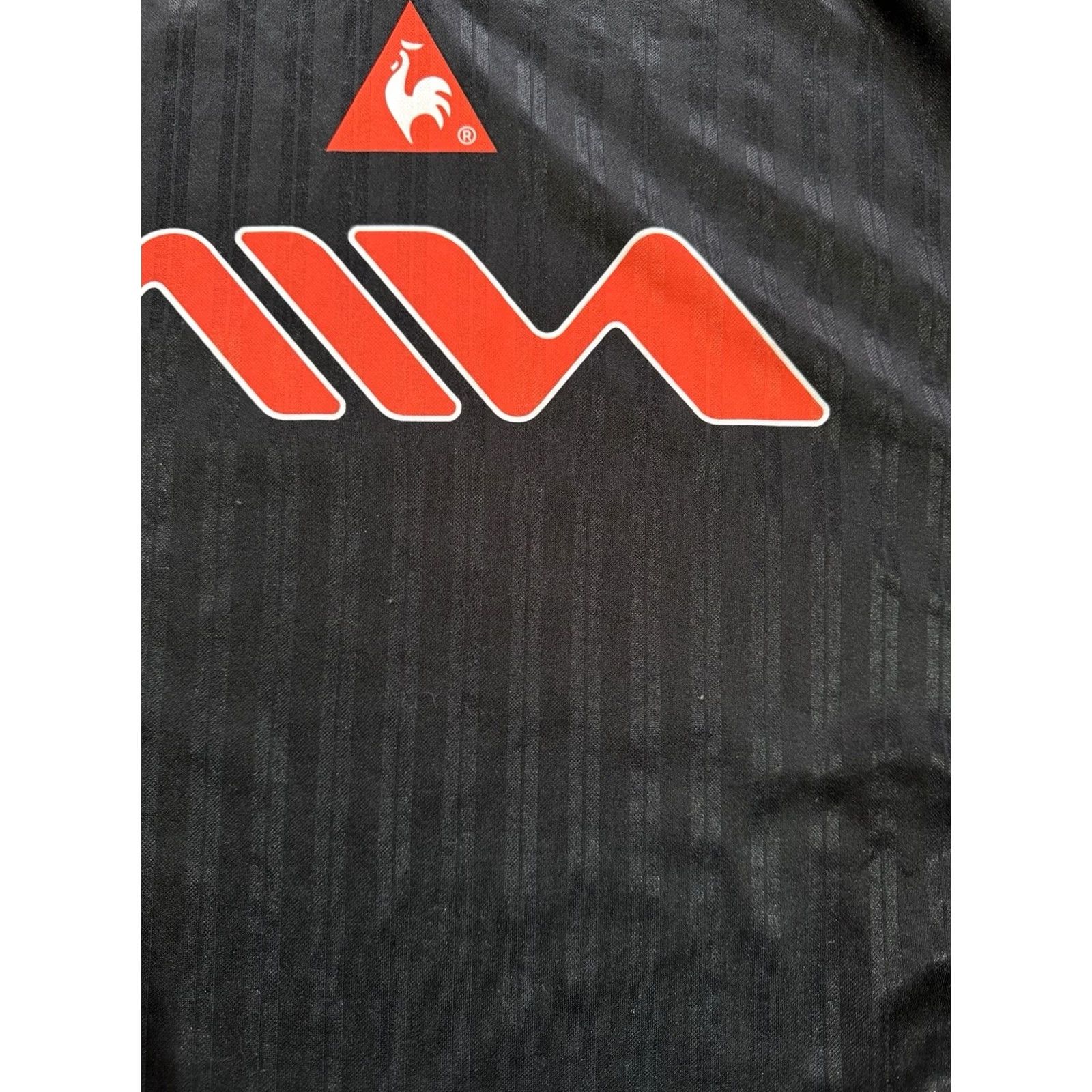 Le Coq Sportif VINTAGE Le Coq Sportif Jersey 1990s Football Soccer Shirt XL Black Mens T-Shirt Short Sleeve Polyester Jersey Currency? Size US XL / EU 56 / 4 - 6 Thumbnail