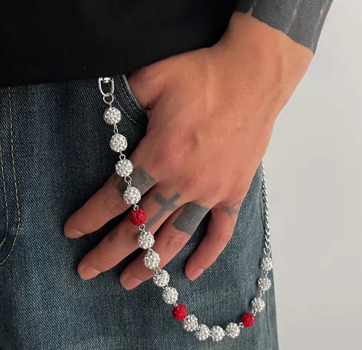 Jewelry CRYSTAL Bead Chain Accessory Size ONE SIZE - 1 Thumbnail