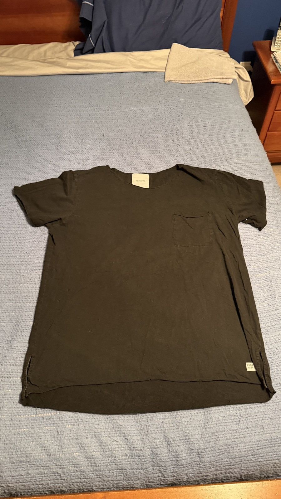 Profound Aesthetic PROFOUND AESTHETIC Black Short Sleeve Pocket Tee Size US XL / EU 56 / 4 - 1 Thumbnail