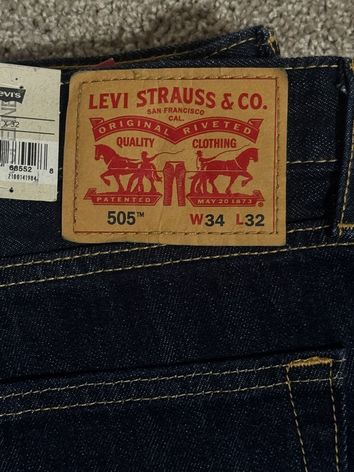 Levi's 34 x 32 505 Levi’s Size US 34 / EU 50 - 3 Thumbnail