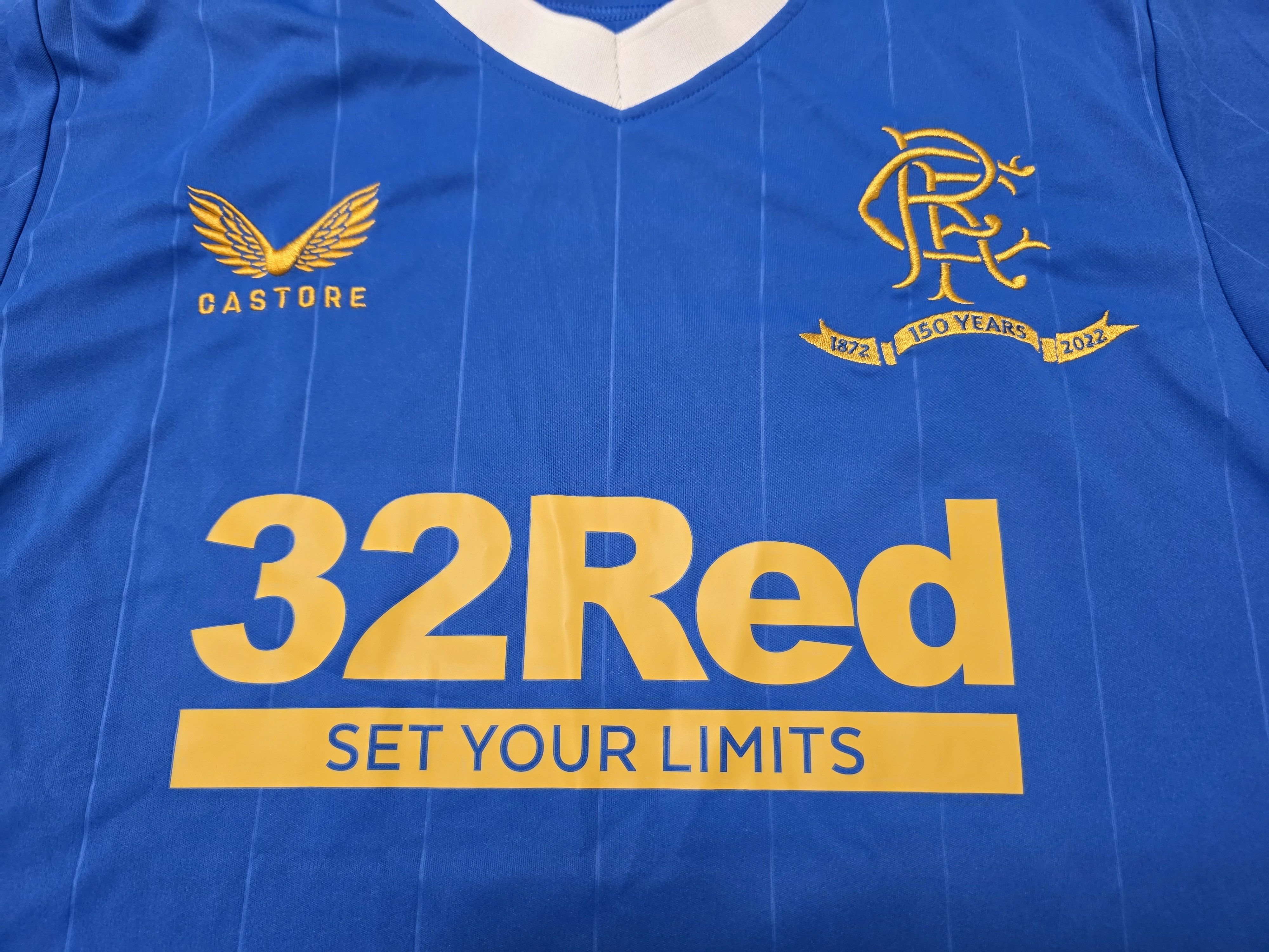 All Sport GLASGOW RANGERS 2021 2022 HOME FOOTBALL SHIRT SOCCER JERSEY Size US M / EU 48-50 / 2 - 3 Thumbnail
