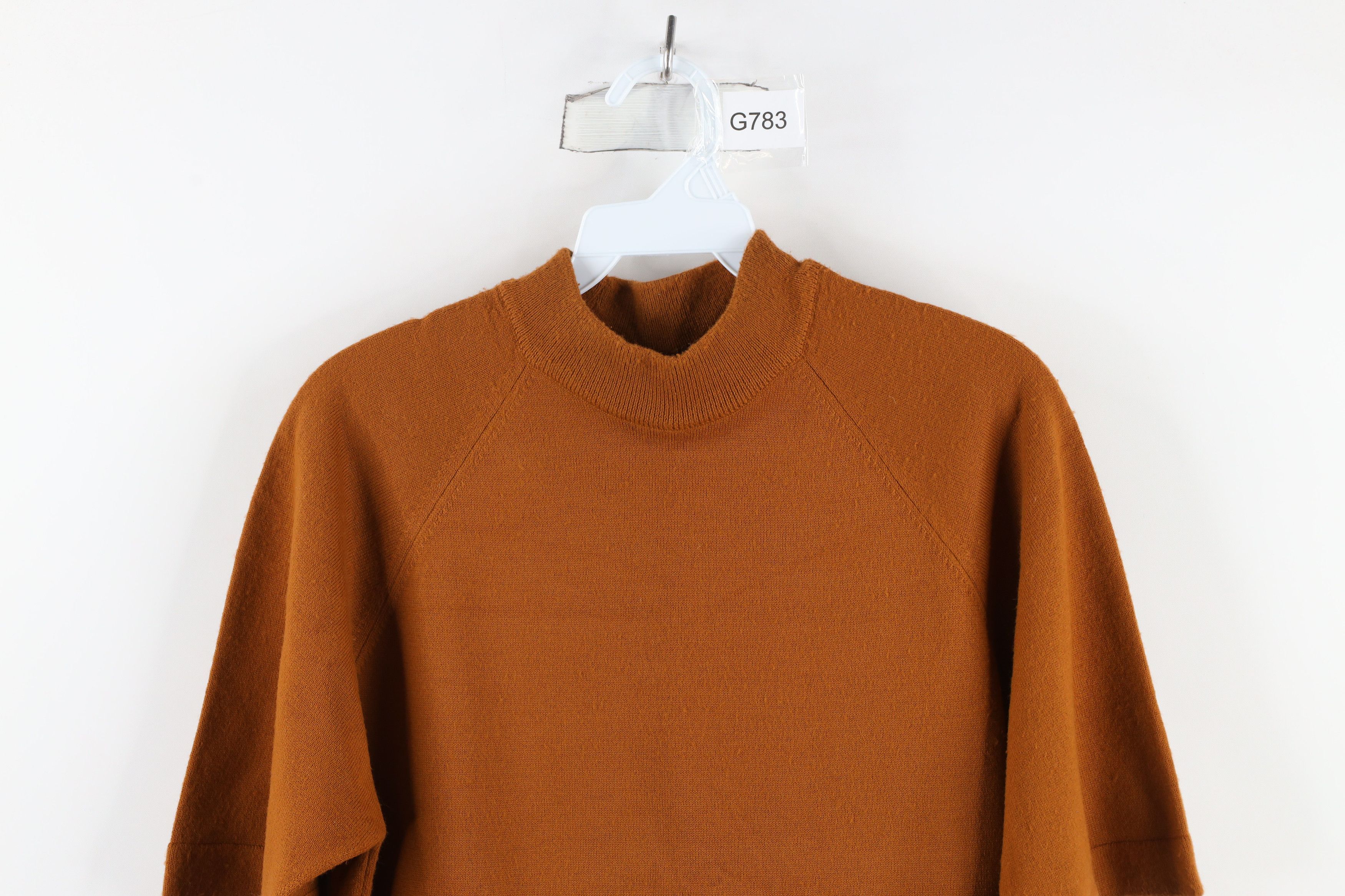 Vintage Vintage 50s 60s Streetwear Short Sleeve Sweater Brown USA Size US S / EU 44-46 / 1 - 2 Thumbnail