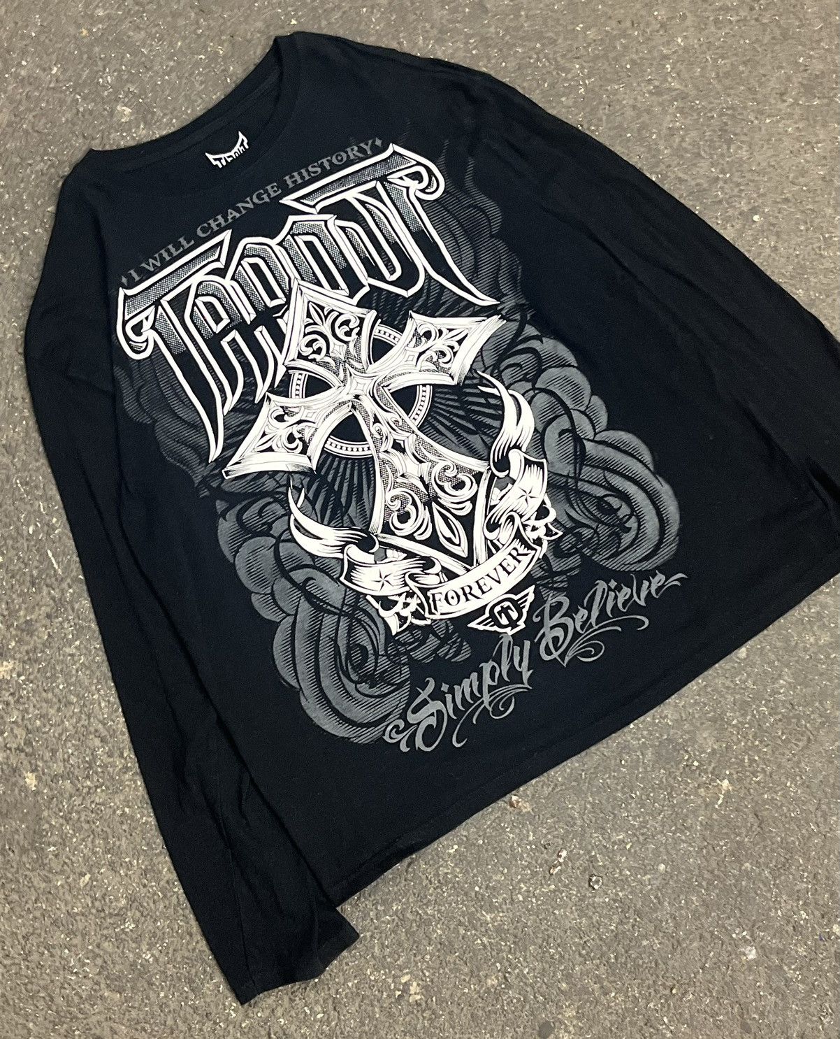 Tapout × Vintage Tapout y2k skater grunge longsleeve streetwear opium hype Size US XXL / EU 58 / 5 - 1 Thumbnail