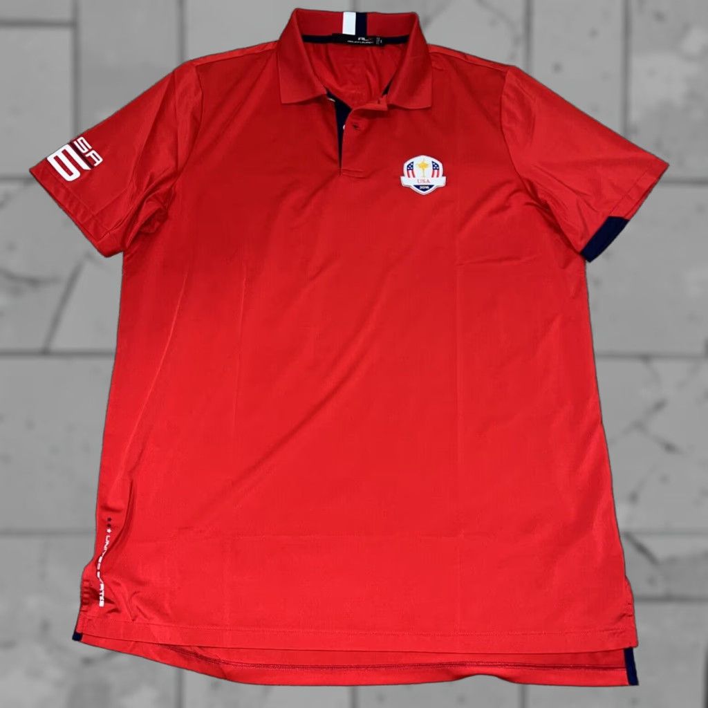 Polo Ralph Lauren Polo Ralph Lauren RLX Ryder Cup Red Polo Shirt Mens L Size US L / EU 52-54 / 3 - 1 Thumbnail