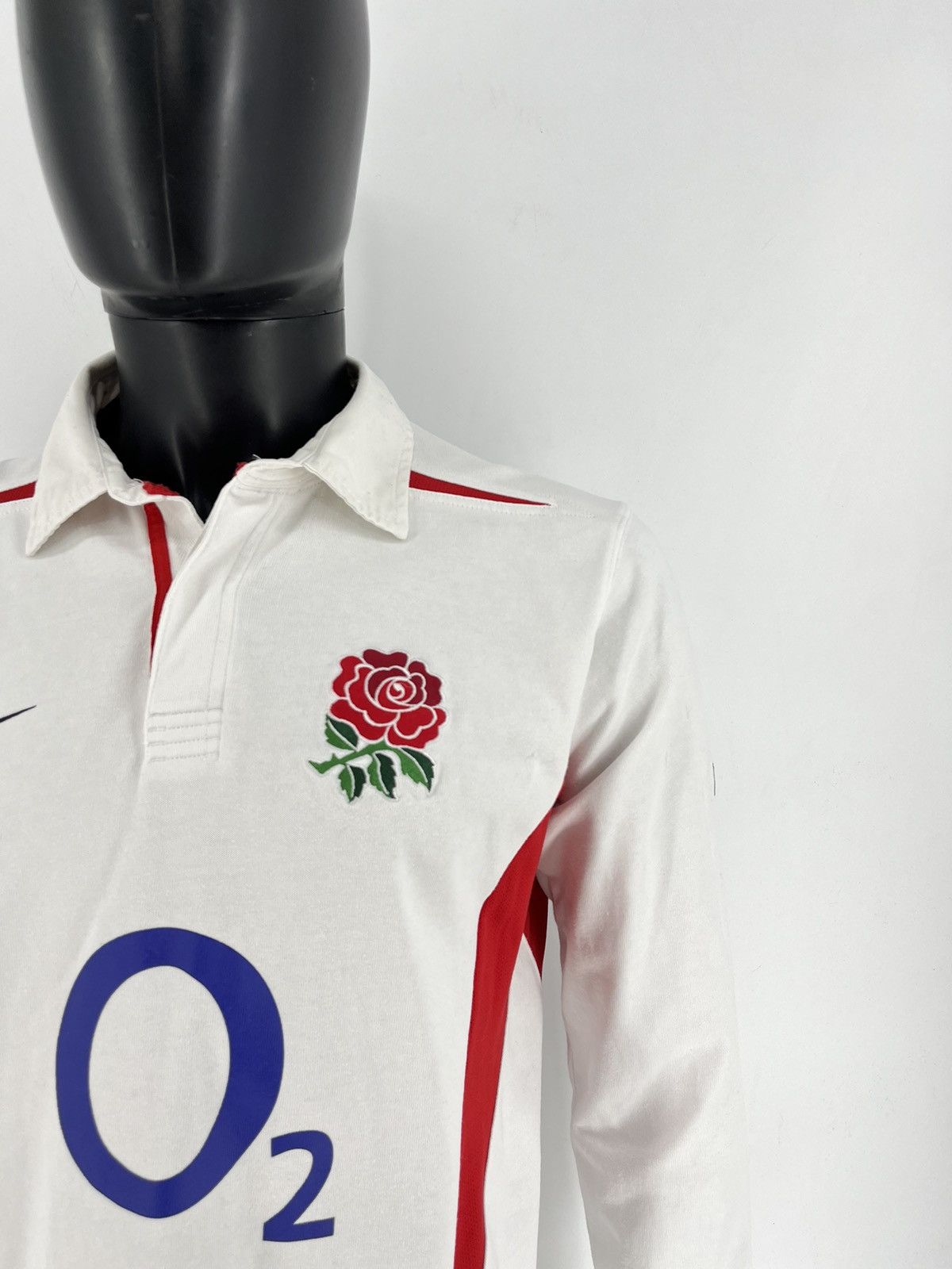 Nike Vintage Nike O2 England Rare Rugby Long Sleeve Rose Size US M / EU 48-50 / 2 - 8 Thumbnail