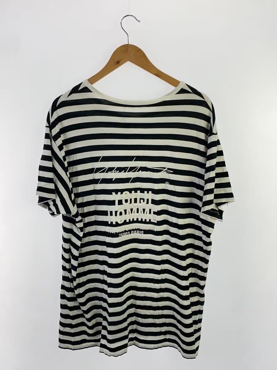 Yohji Yamamoto Pour Homme Back Logo Striped Tee Size US L / EU 52-54 / 3 - 3 Thumbnail