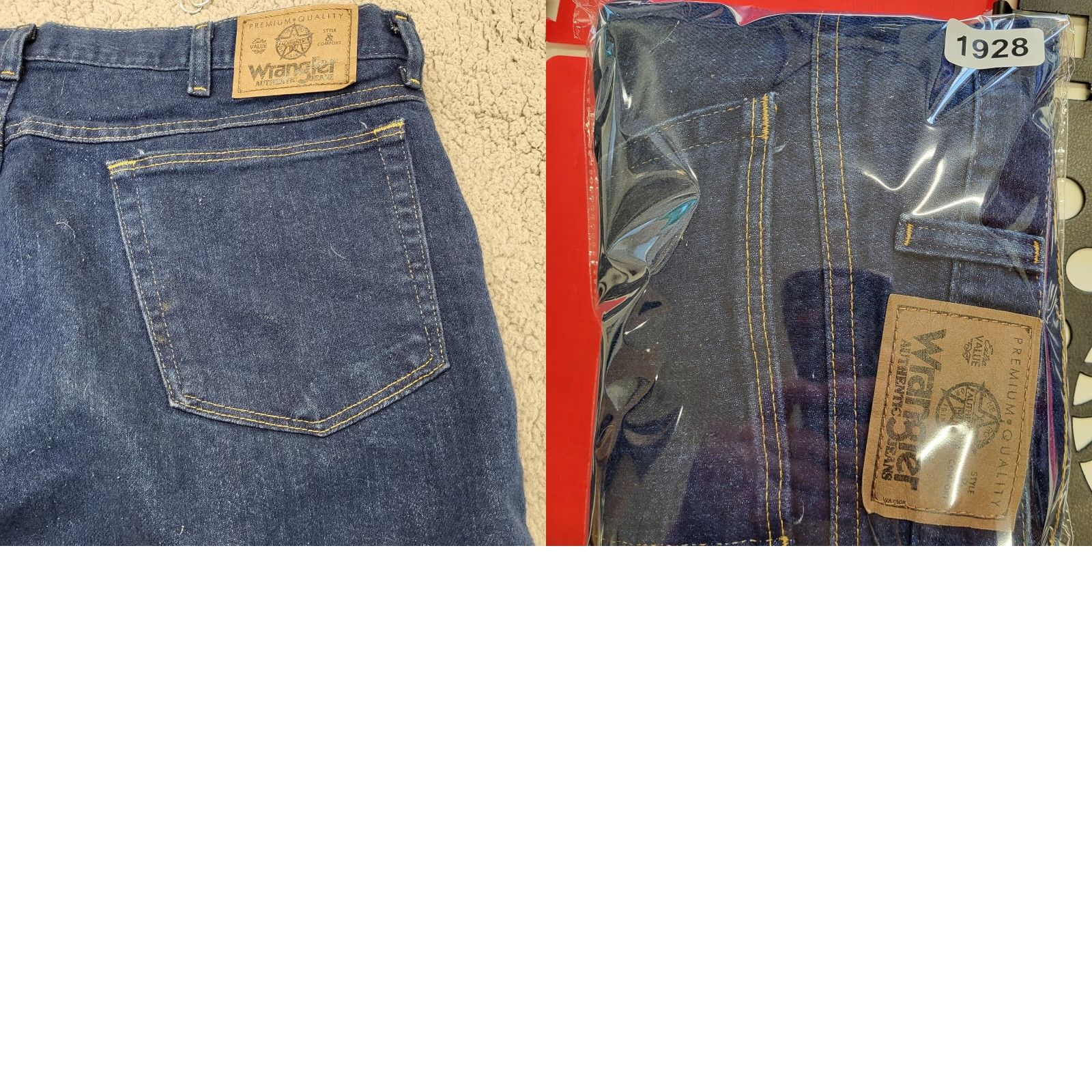 Wrangler Wrangler Mens Jeans Regular Fit Denim Dark Wash Straight Leg 38x30 85900DW Size US 38 / EU 54 - 9 Thumbnail