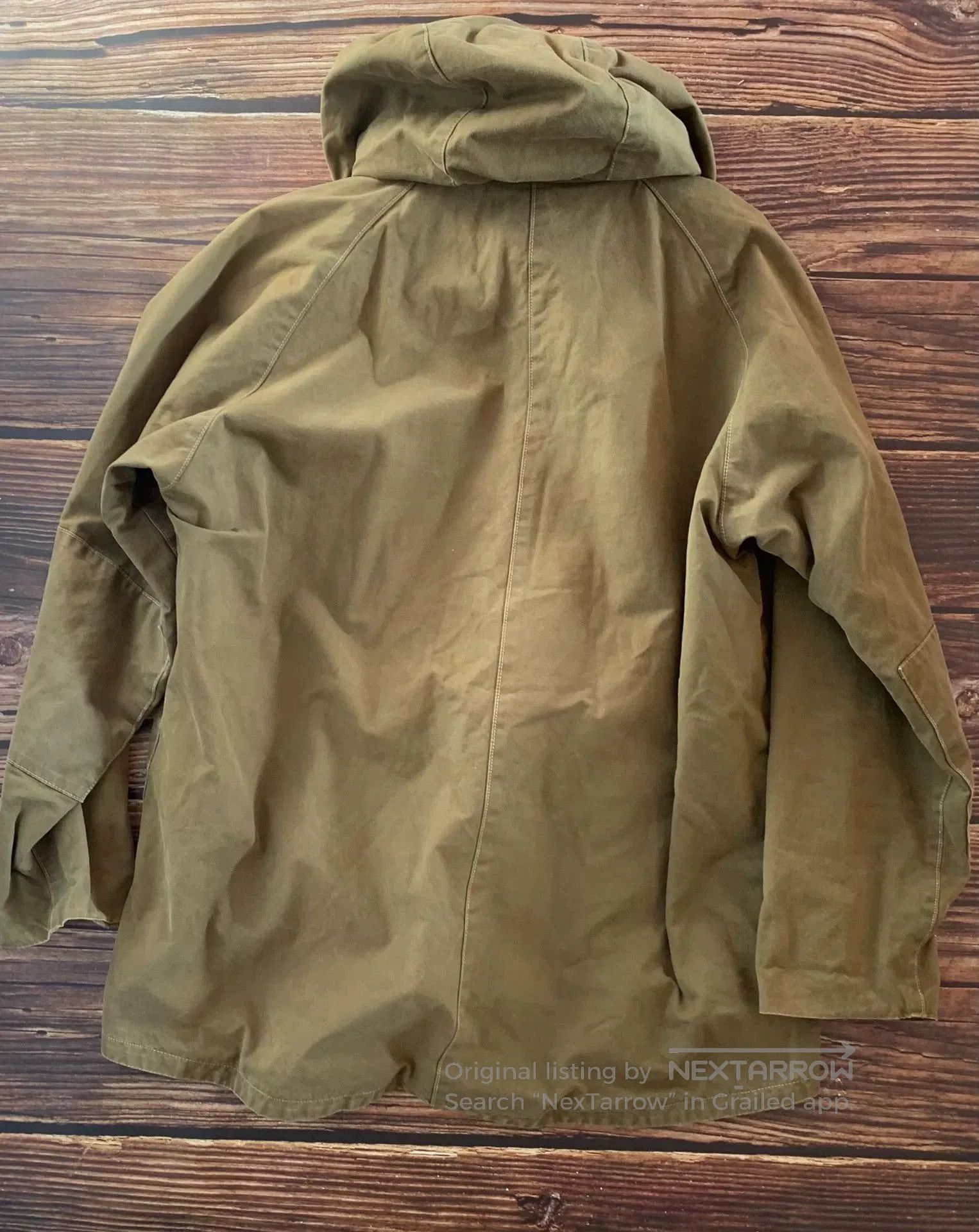 Freewheelers military canvas hooded windbreaker coat. Size US L / EU 52-54 / 3 - 7 Thumbnail