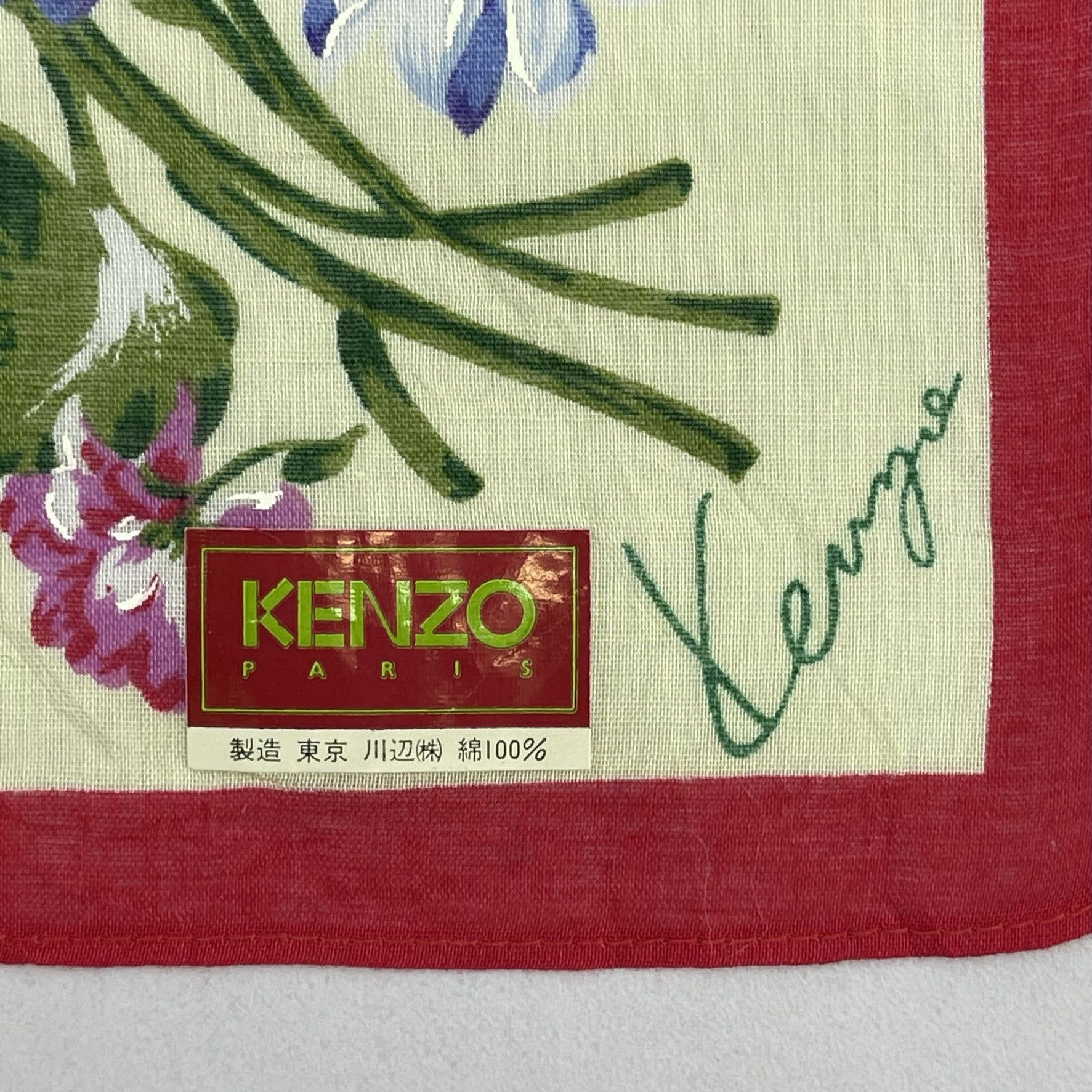Kenzo × Vintage Vintage Kenzo Handkerchief / Neckerchief / Bandana - 4144 Size ONE SIZE - 3 Thumbnail