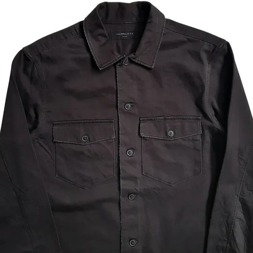 Allsaints All Saints Spotter LS Distressed Overshirt Size US M / EU 48-50 / 2 - 3 Thumbnail