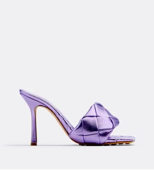 Bottega Veneta o1loc1c0824 608854 Lido Mule in Lilac Size US 5.5 / IT 35.5 - 1 Thumbnail