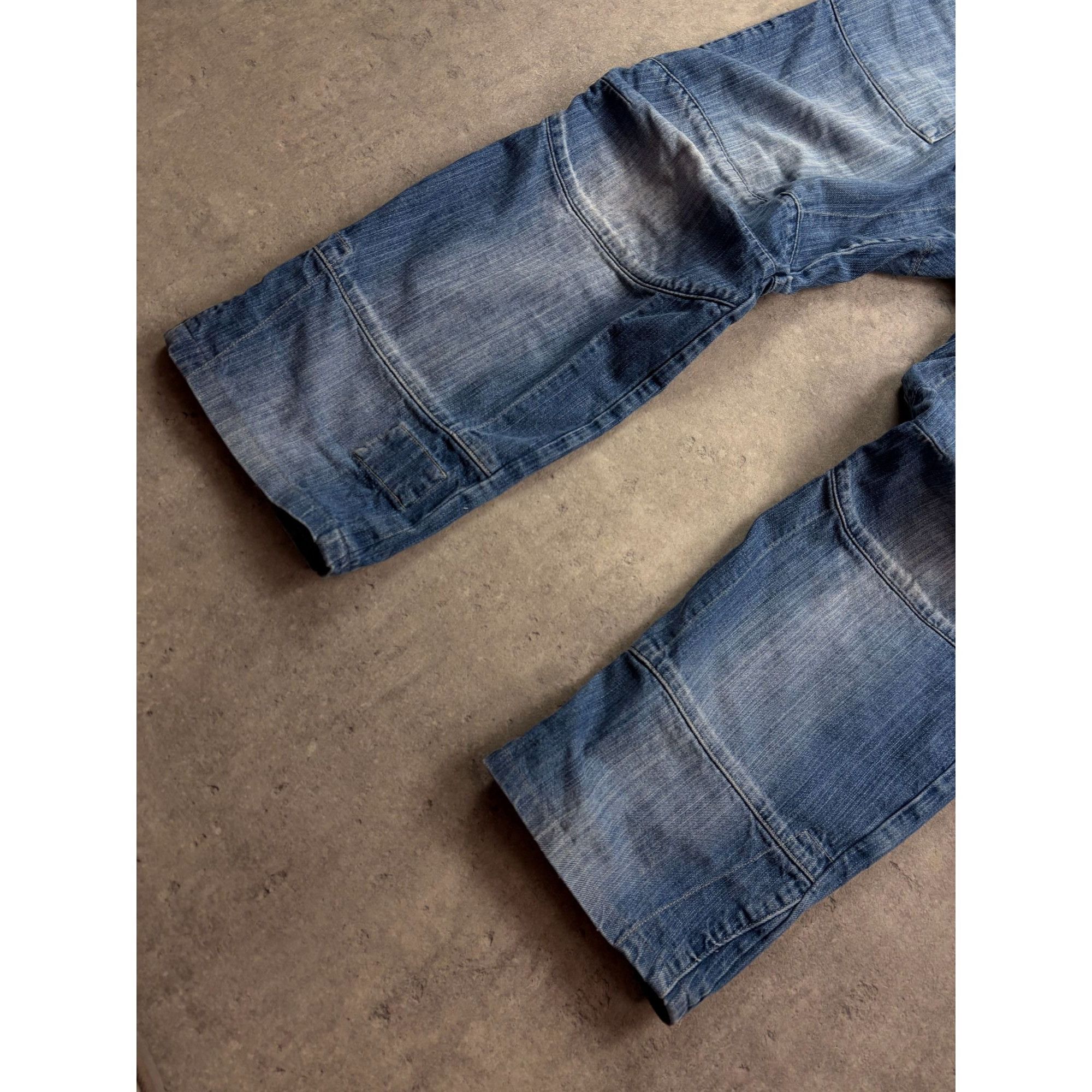 G-Star G-Star RAW 3301 Tapered Fit Jeans Distressed Blue Denim 32x3 Size US 32 / EU 48 - 12 Thumbnail