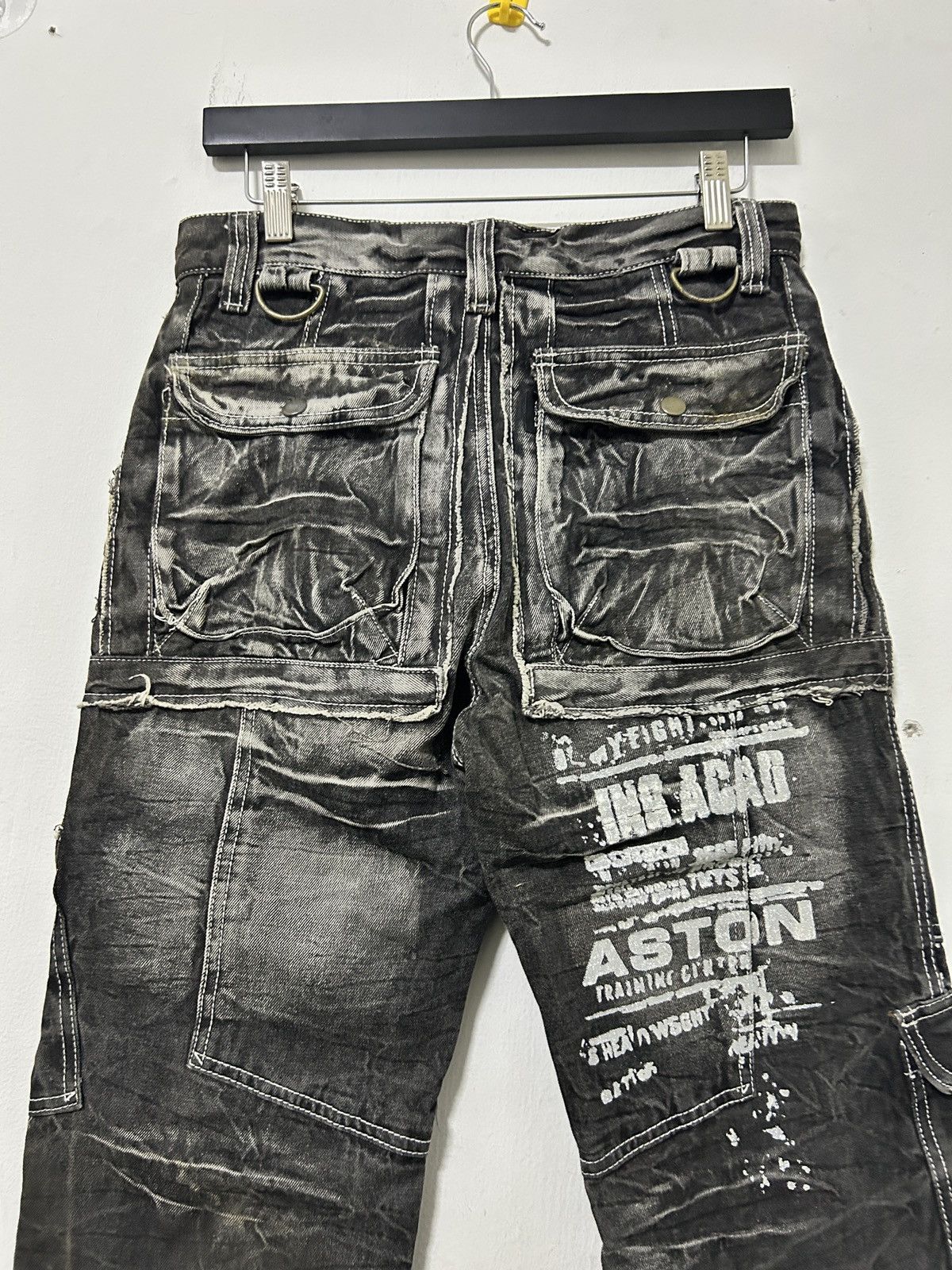 If Six Was Nine × Japanese Brand × Le Grande Bleu (L.G.B.) Vintage Japan Denim Cargo like PPFM Ifsixwasnine punk style Size US 31 - 15 Thumbnail
