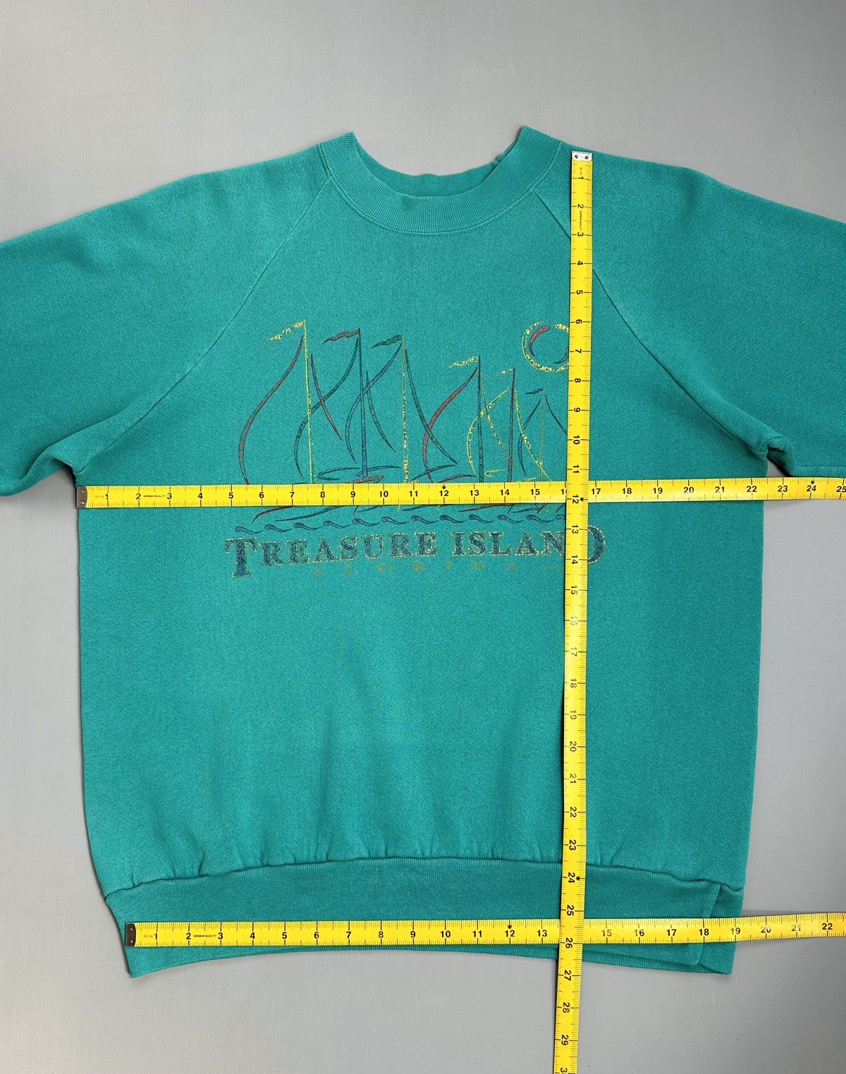 Vintage 90s Oneita Florida Treasure Island Vintage Sweatshirt Size US L / EU 52-54 / 3 - 10 Thumbnail