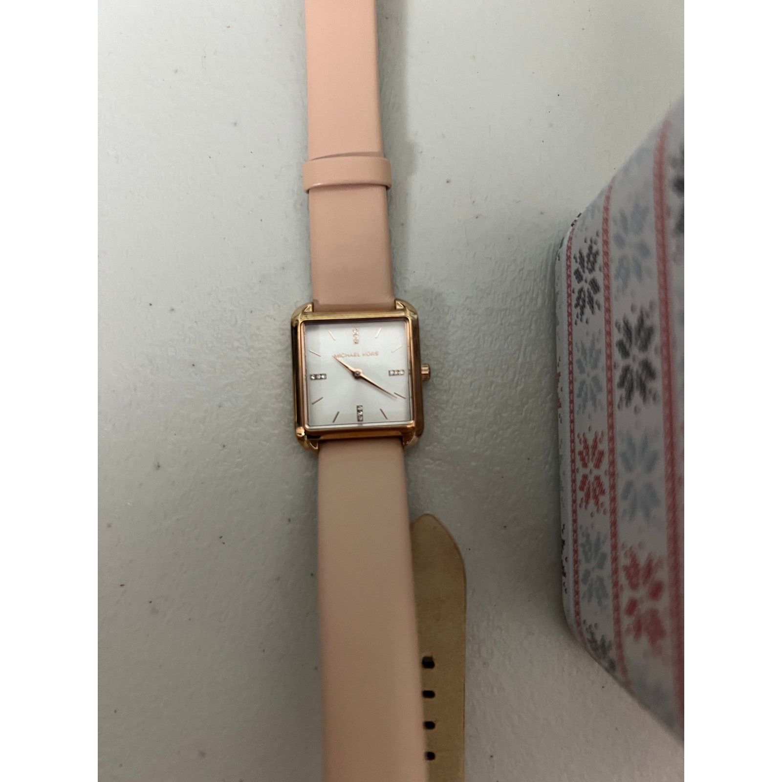 Michael Kors Michael Kors MK2826 Drew Blush Pink Leather Double Wrap Size ONE SIZE - 3 Thumbnail