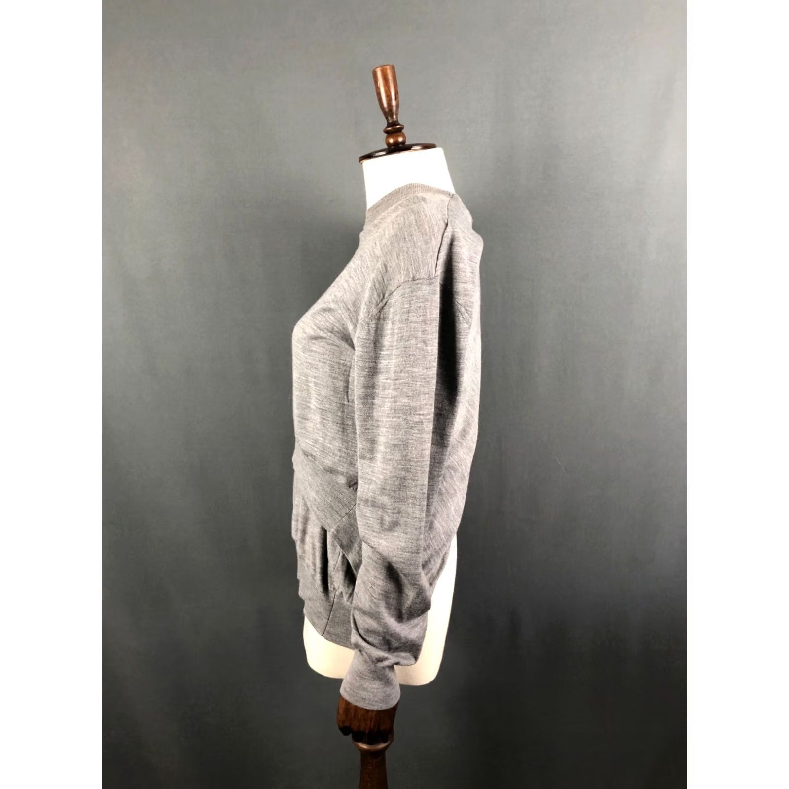 Alexander Wang Alexander Wang Pullover Sweater Women Gray S Merino Wool Layered Size S / US 4 / IT 40 - 2 Thumbnail
