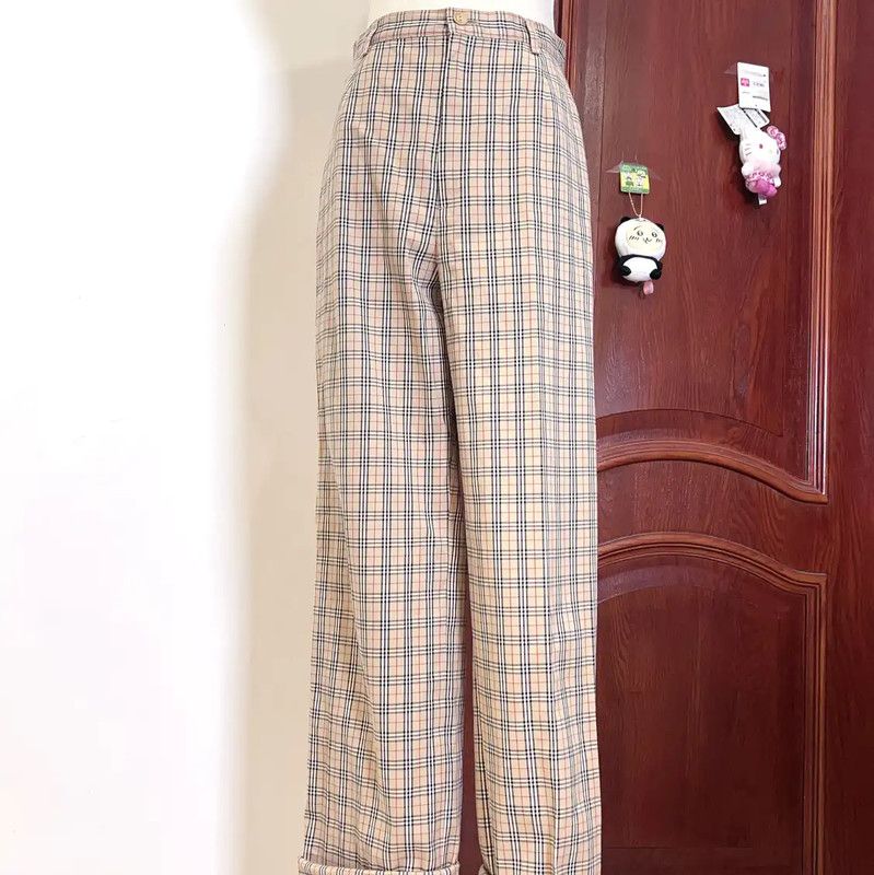 Burberry Burberry Women's Yellow Cotton Blend Casual Pants Size 23" - 1 Thumbnail