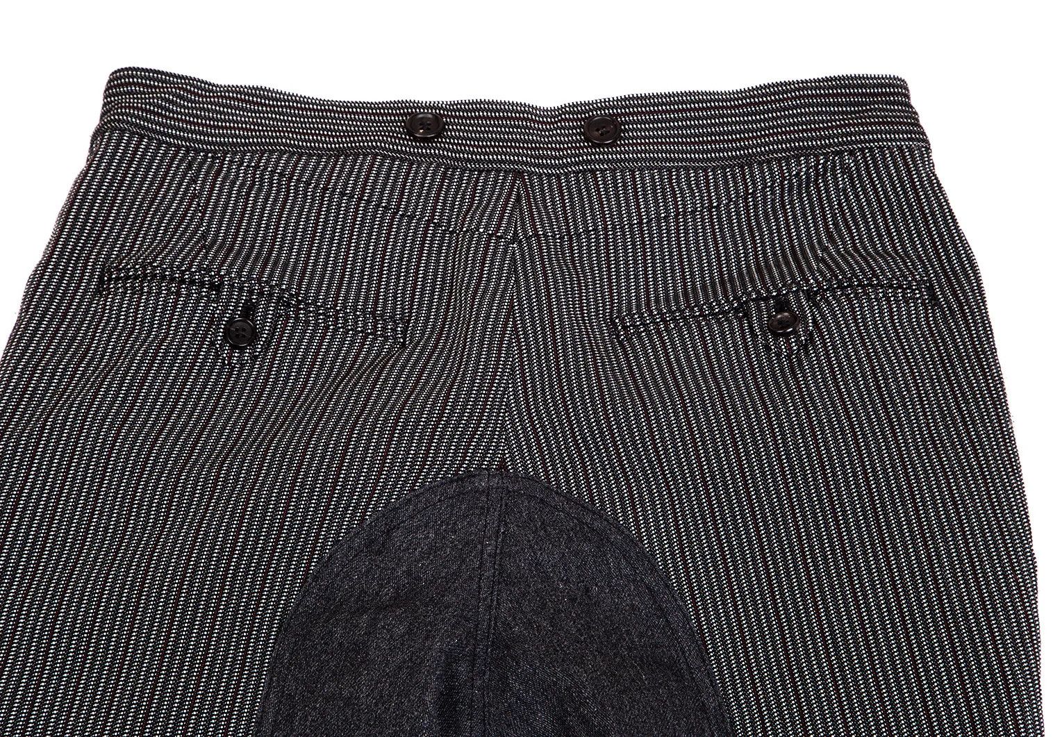 Junya Watanabe Polyester Striped Hip Transition Pants in Black and White Size US 30 / EU 46 - 12 Thumbnail