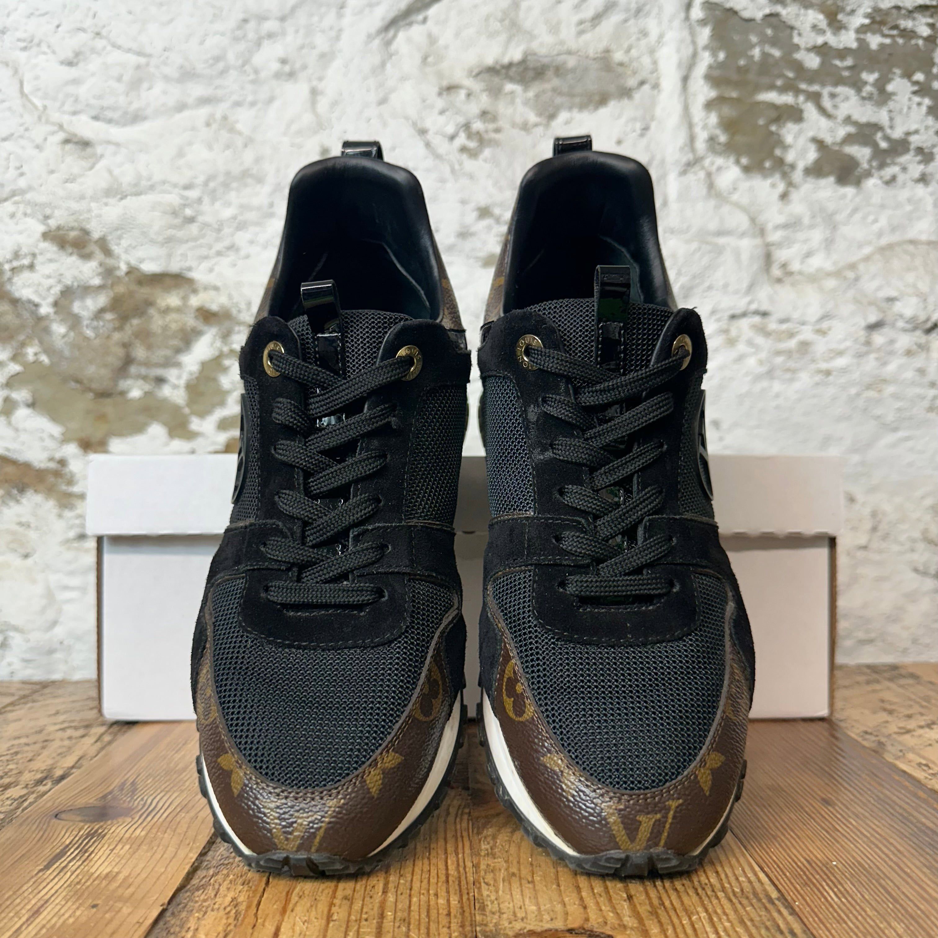 Louis Vuitton Louis Vuitton Black Brown Monogram Runaway Sneaker Sz 6 (38) Size US 6 / EU 39 - 3 Thumbnail