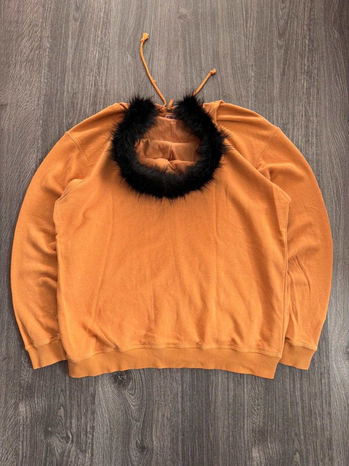 Vintage Y2K Vintage Orange Fur Zip Hoodie Size US XL / EU 56 / 4 - 6 Thumbnail