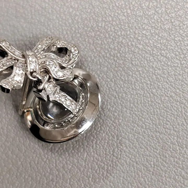 Vivienne Westwood Vivienne Westwood Silver Bow Earrings for Women Size ONE SIZE - 5 Thumbnail