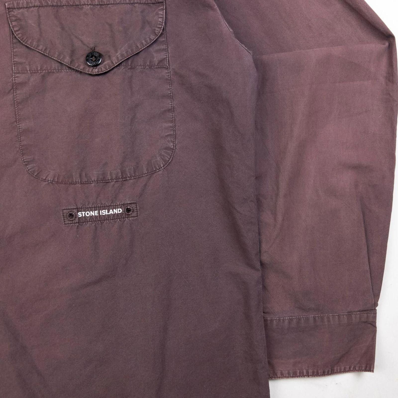 Stone Island Vintage Stone Island Long Sleeve Button Up Shirt Size M Size US M / EU 48-50 / 2 - 4 Thumbnail