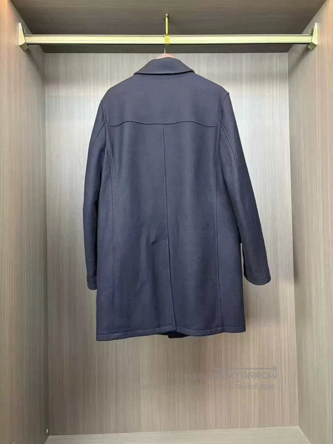 Prada navy blue wool pocket military coat. Size US L / EU 52-54 / 3 - 2 Thumbnail