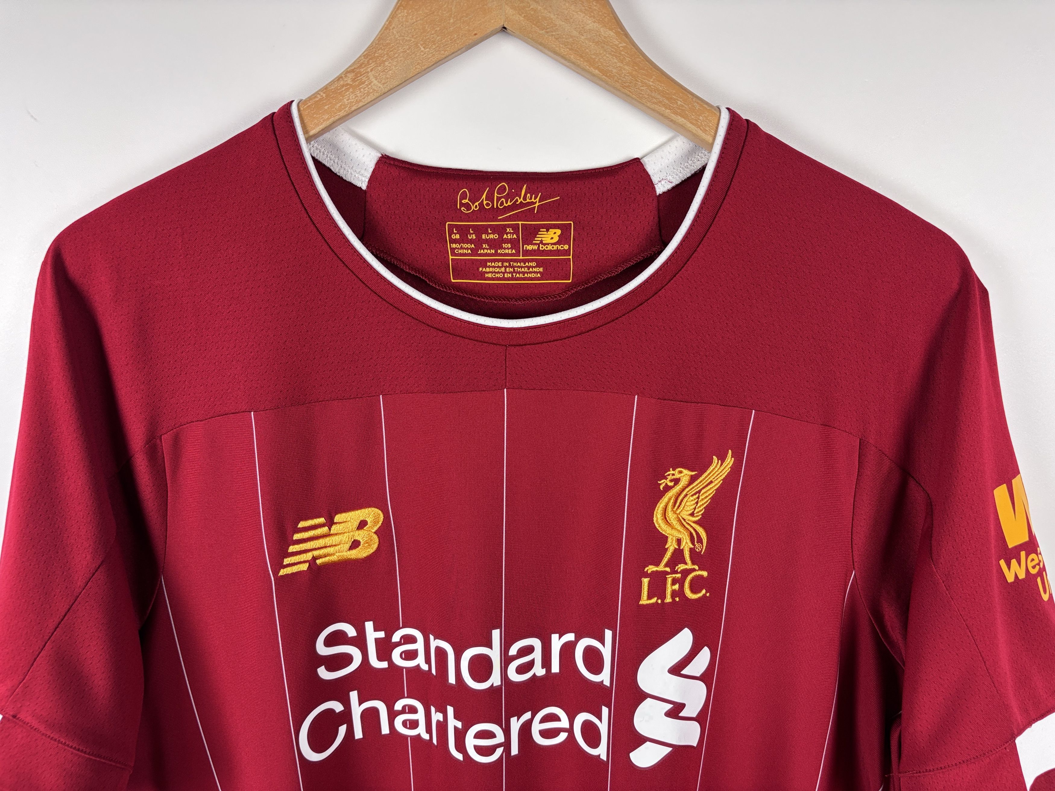 New Balance Liverpool 2019-20 Home Football Shirt Jersey New Balance L Size US L / EU 52-54 / 3 - 2 Thumbnail