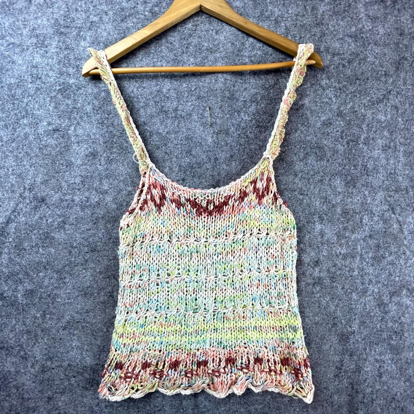 Free People Free People Palmetto Tank Womens Small Crochet Candied Dream Size S / US 4 / IT 40 - 1 Thumbnail