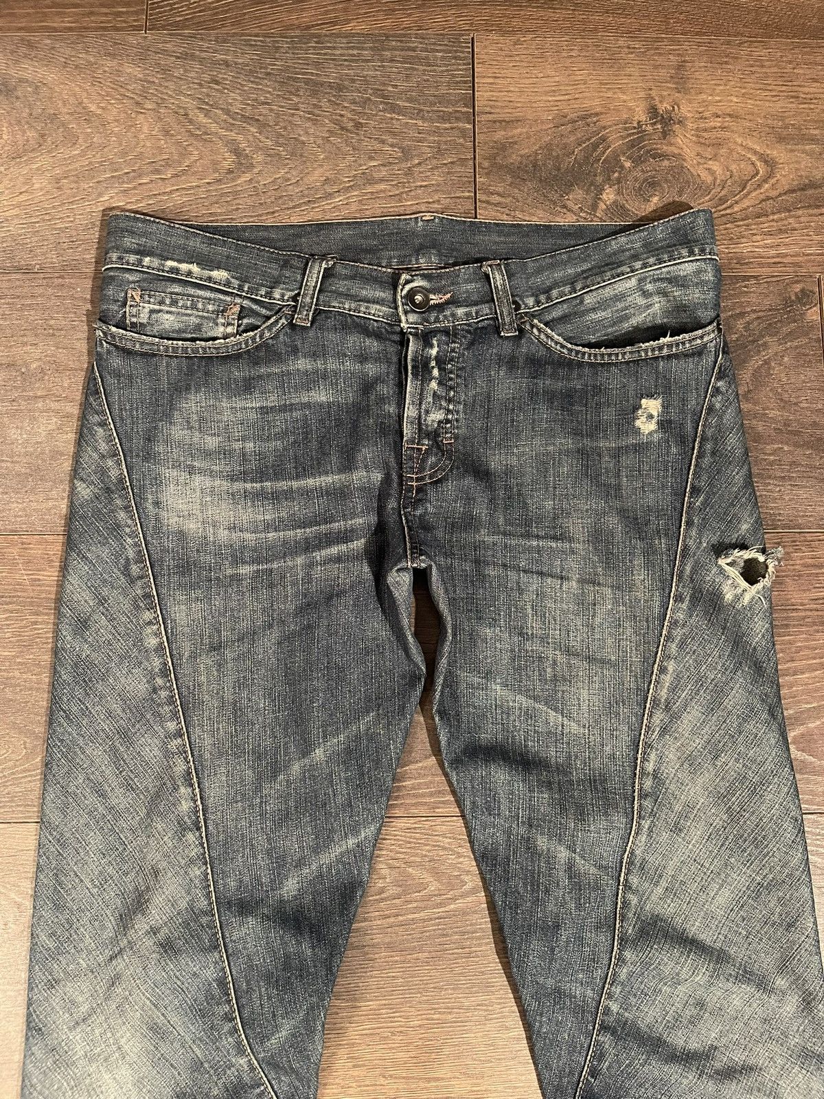 Rick Owens Rick Owens FW06 Dustulator Spiral Cut Jeans Size US 30 / EU 46 - 2 Thumbnail