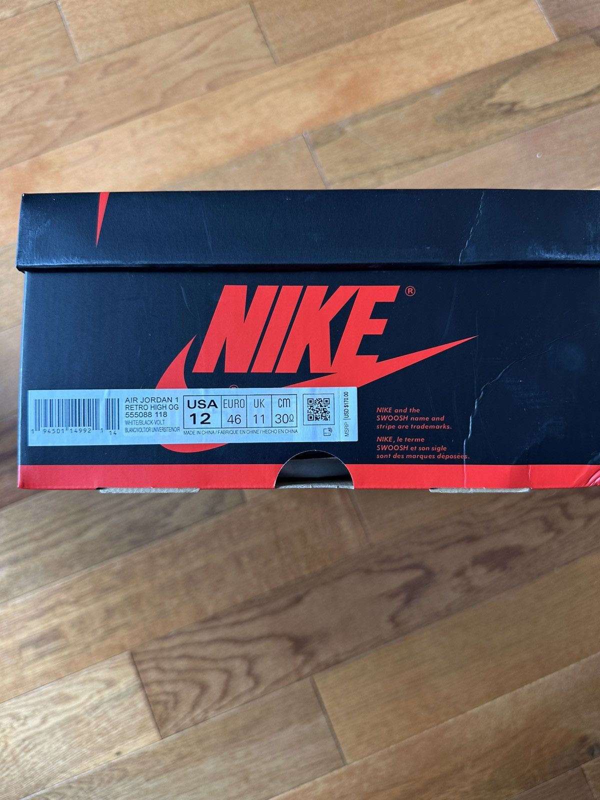 Jordan Brand × Nike Air Jordan 1 Volt Size US 12 / EU 45 - 10 Thumbnail