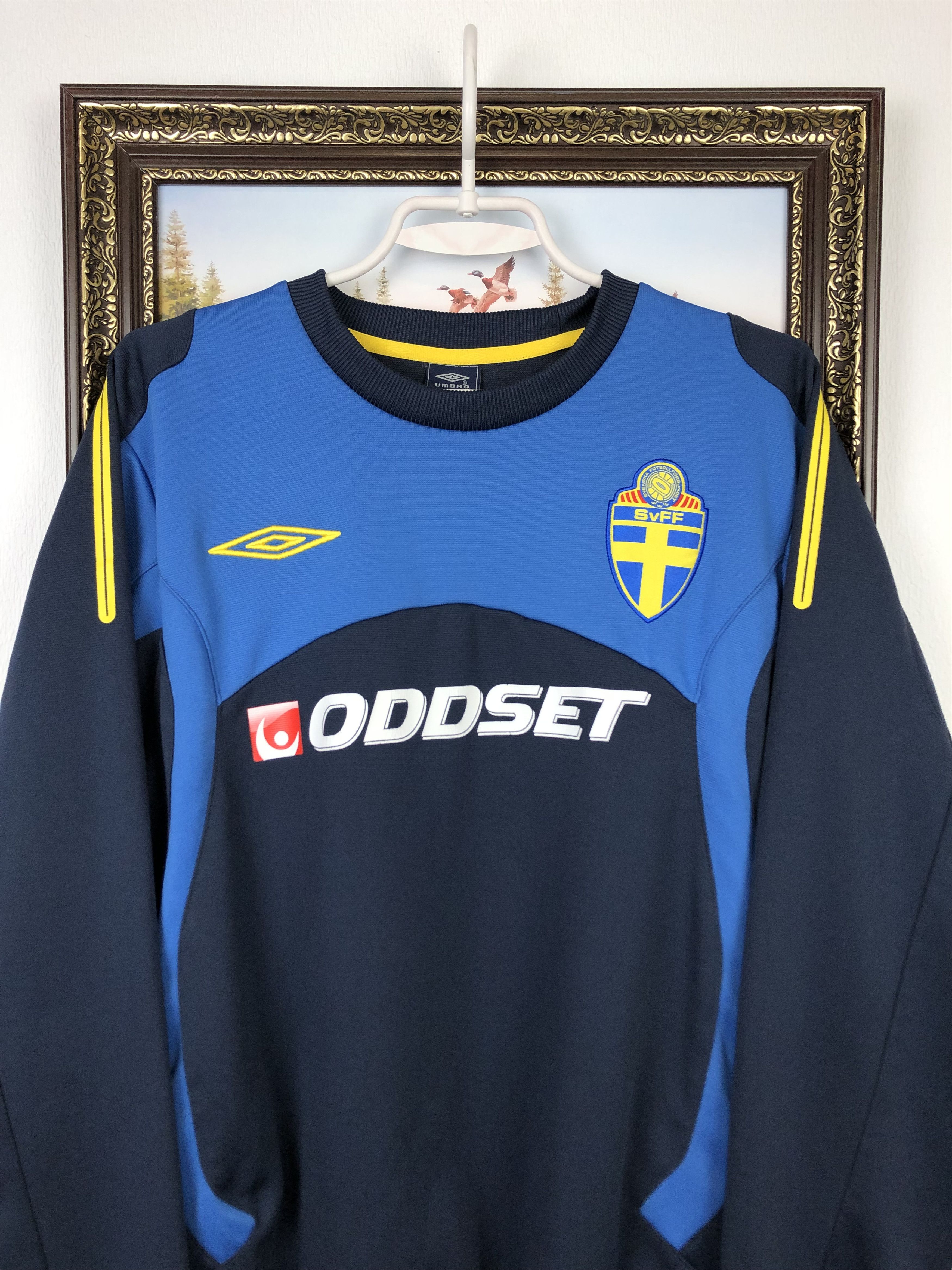 Umbro Vintage Umbro Sweden Football Sweatshirt Soccer Track Top Size US M / EU 48-50 / 2 - 2 Thumbnail