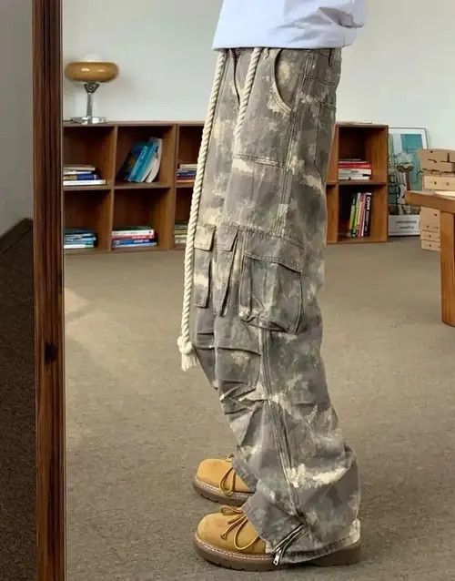 Designer × Vintage Camouflage Cargo Pants Size US 30 / EU 46 - 3 Thumbnail