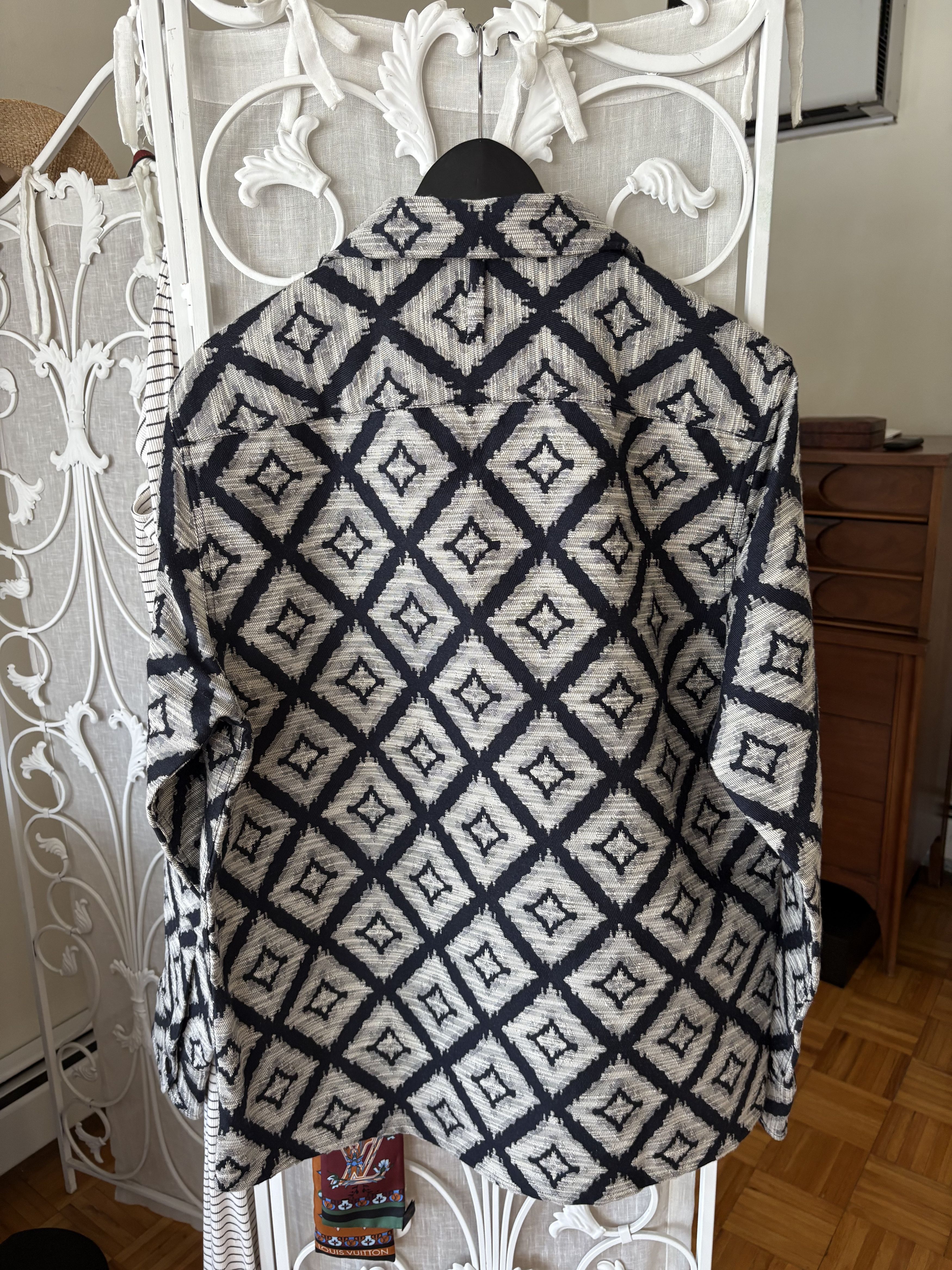 NN07 NN07 Julio Diamond Pattern long sleeve button Up Size US M / EU 48-50 / 2 - 2 Thumbnail
