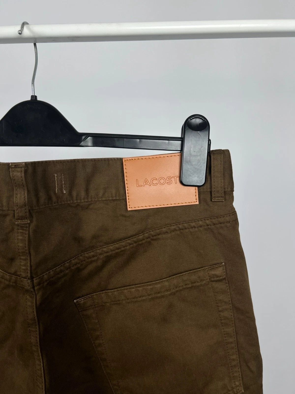 Lacoste Lacoste Men's Brown 100% Cotton Casual Chino Trousers Pants Size US 33 - 8 Thumbnail