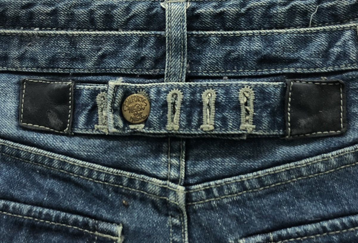 PPFM PPFM Indigo Washed Jeans with Leather Accents – Size M Size US 33 - 9 Thumbnail