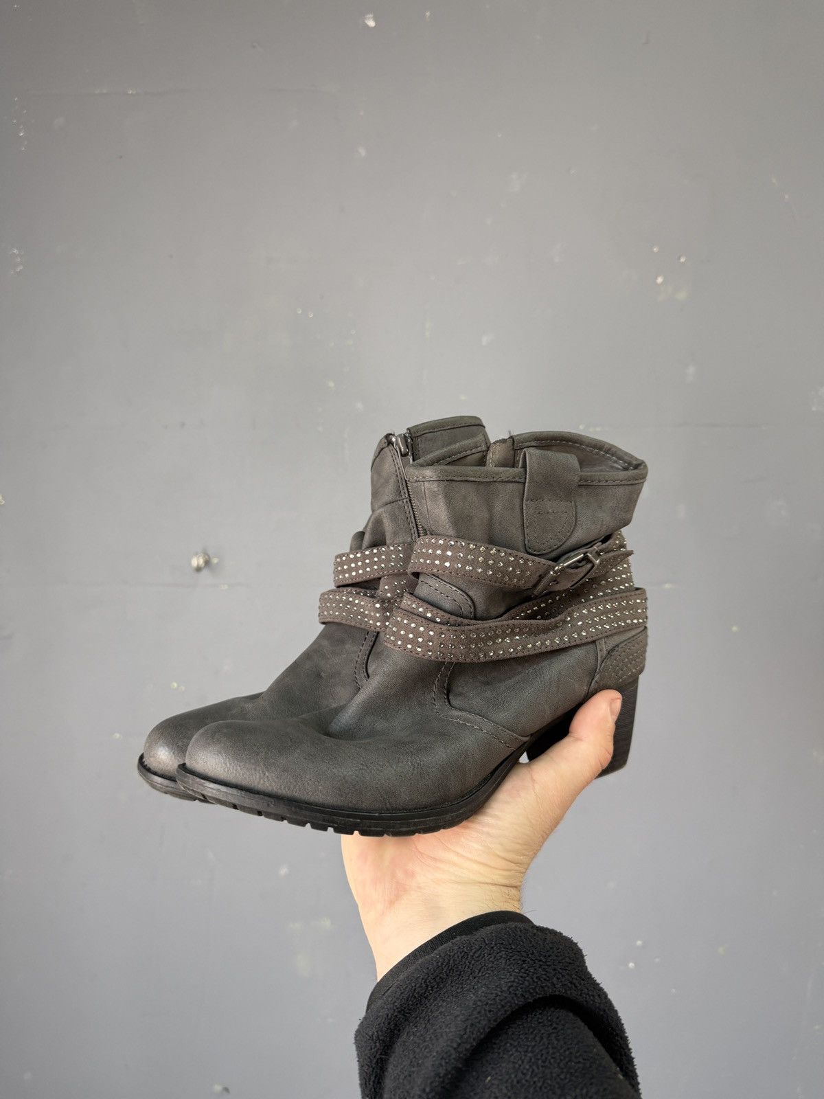 A.S.98 Vintage AS 98 Ankle Rick Owens Style Leather Biker Boots Size US 5.5 / EU 38 - 1 Thumbnail