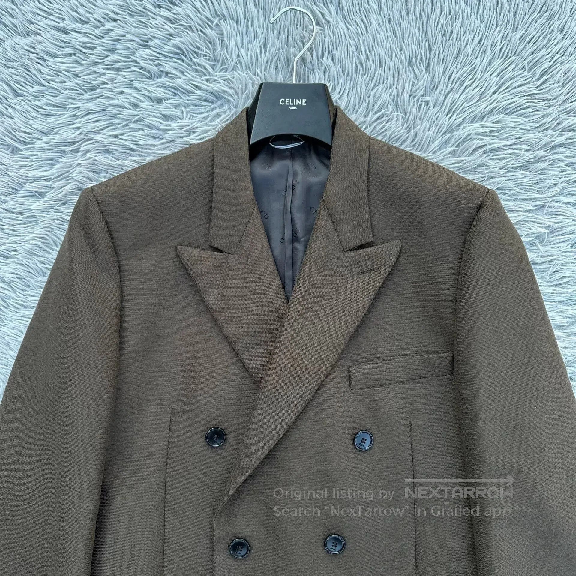 Dior Dior Khaki Double-Breasted Wool Coat. Size US M / EU 48-50 / 2 - 2 Thumbnail