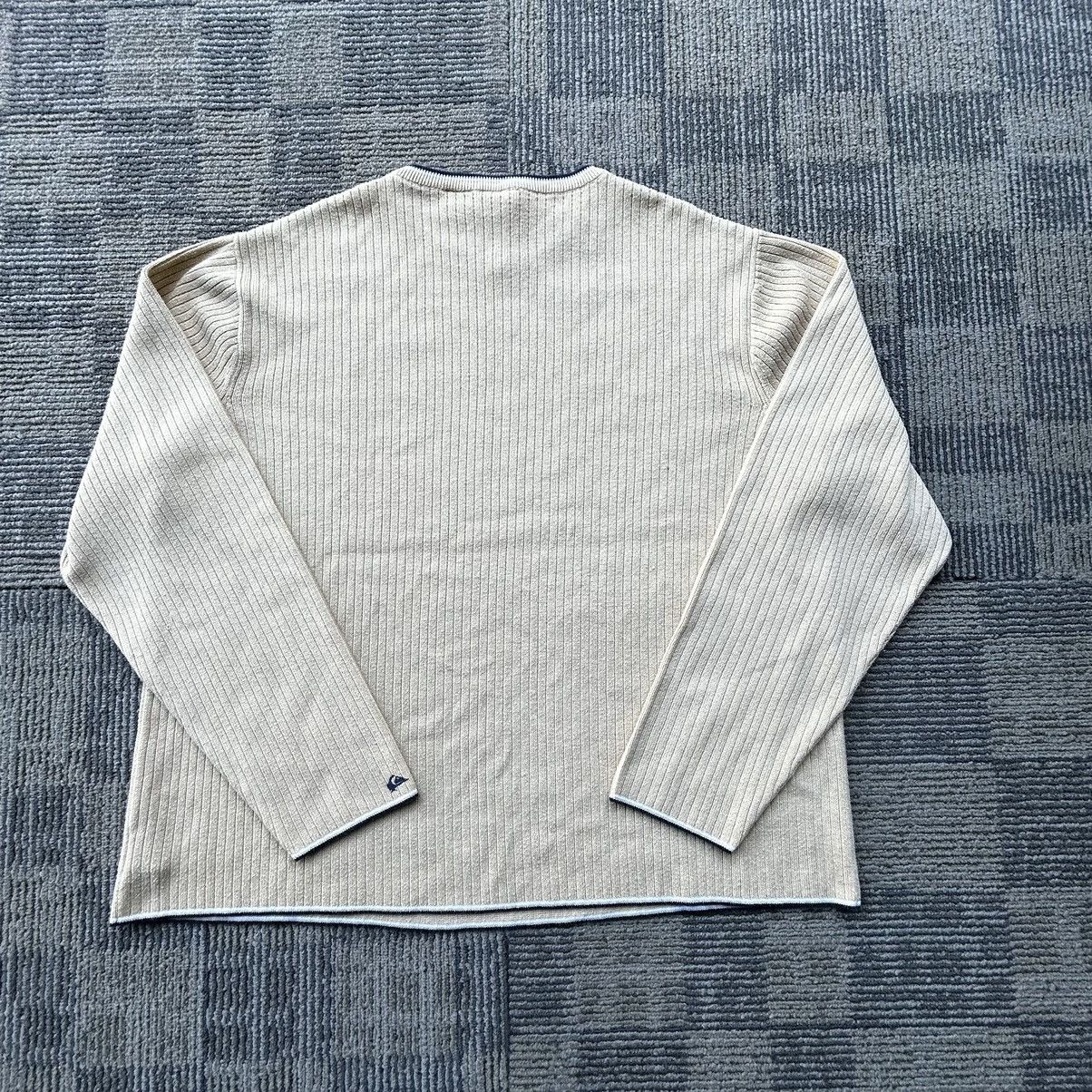 Quiksilver Quiksilver Vtg Y2K Cream Tan Knit Surf Pullover Sweater Size US L / EU 52-54 / 3 - 8 Thumbnail