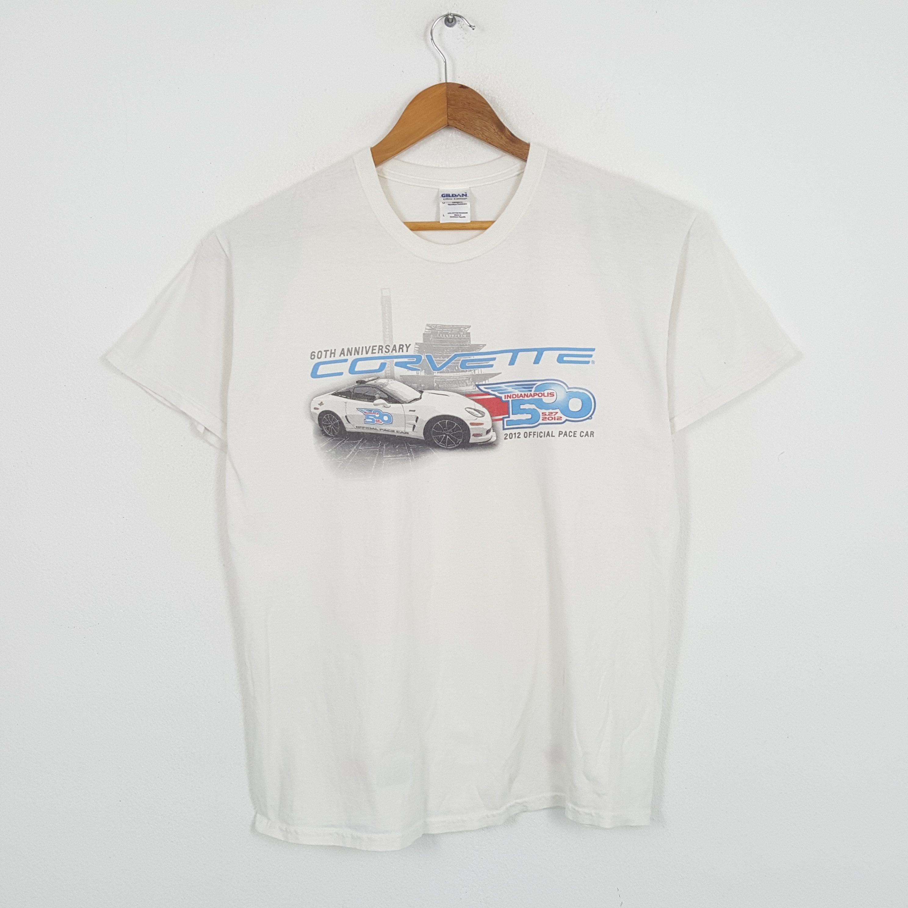 Vintage Vintage INDIANAPOLIS CORVETTE 60th ANNIVERSARY Promo T-Shirt Size US L / EU 52-54 / 3 - 1 Thumbnail