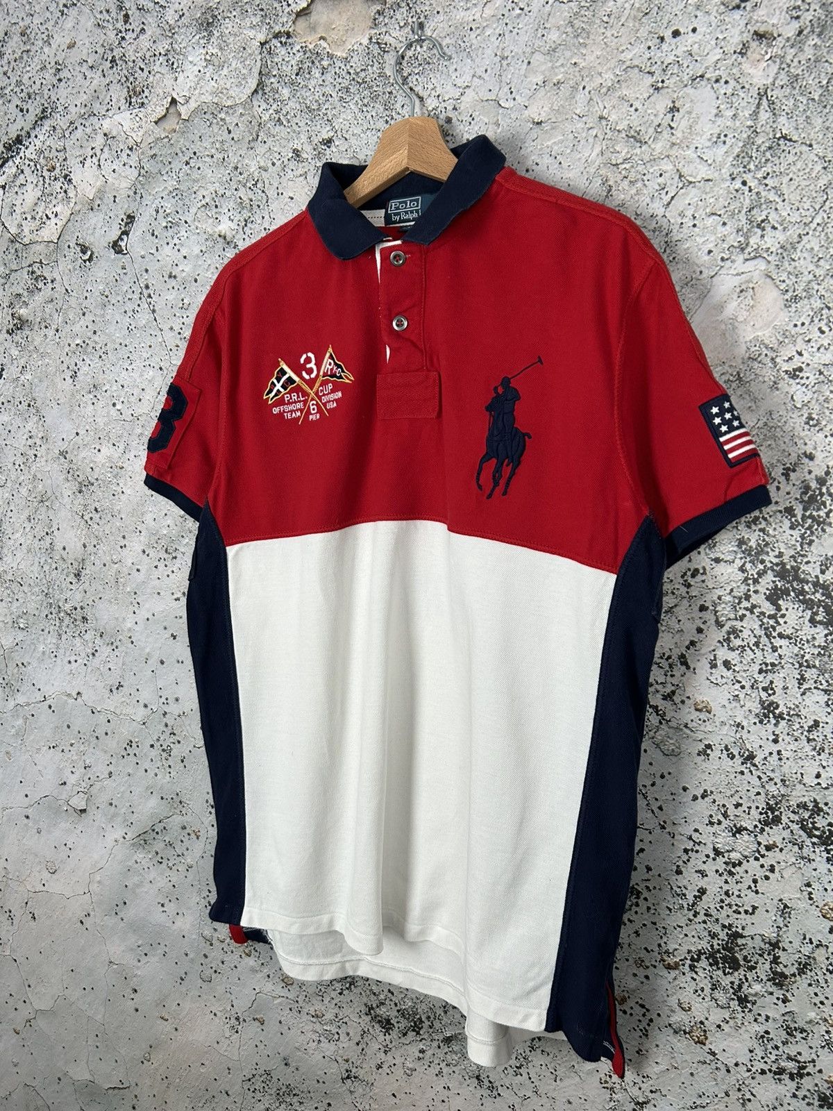Polo Ralph Lauren Vintage Polo Ralph Lauren USA Rugby Chief Keef Rap Drill Size US XL / EU 56 / 4 - 3 Thumbnail