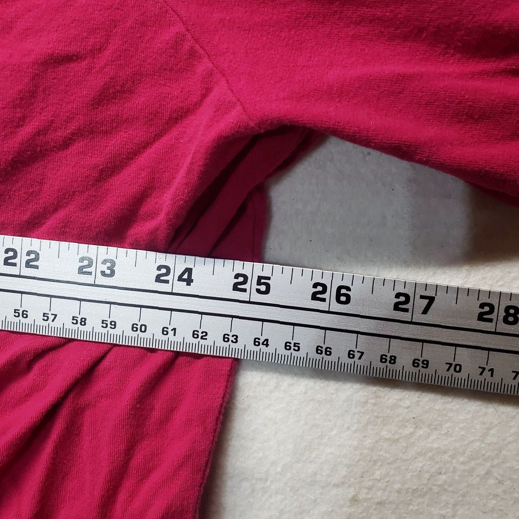 Vintage Just My Size Shirt Adult 5X Pink Tee T-Shirt Long Sleeve Women's Size XXL / US 16-18 / IT 52-54 - 4 Thumbnail