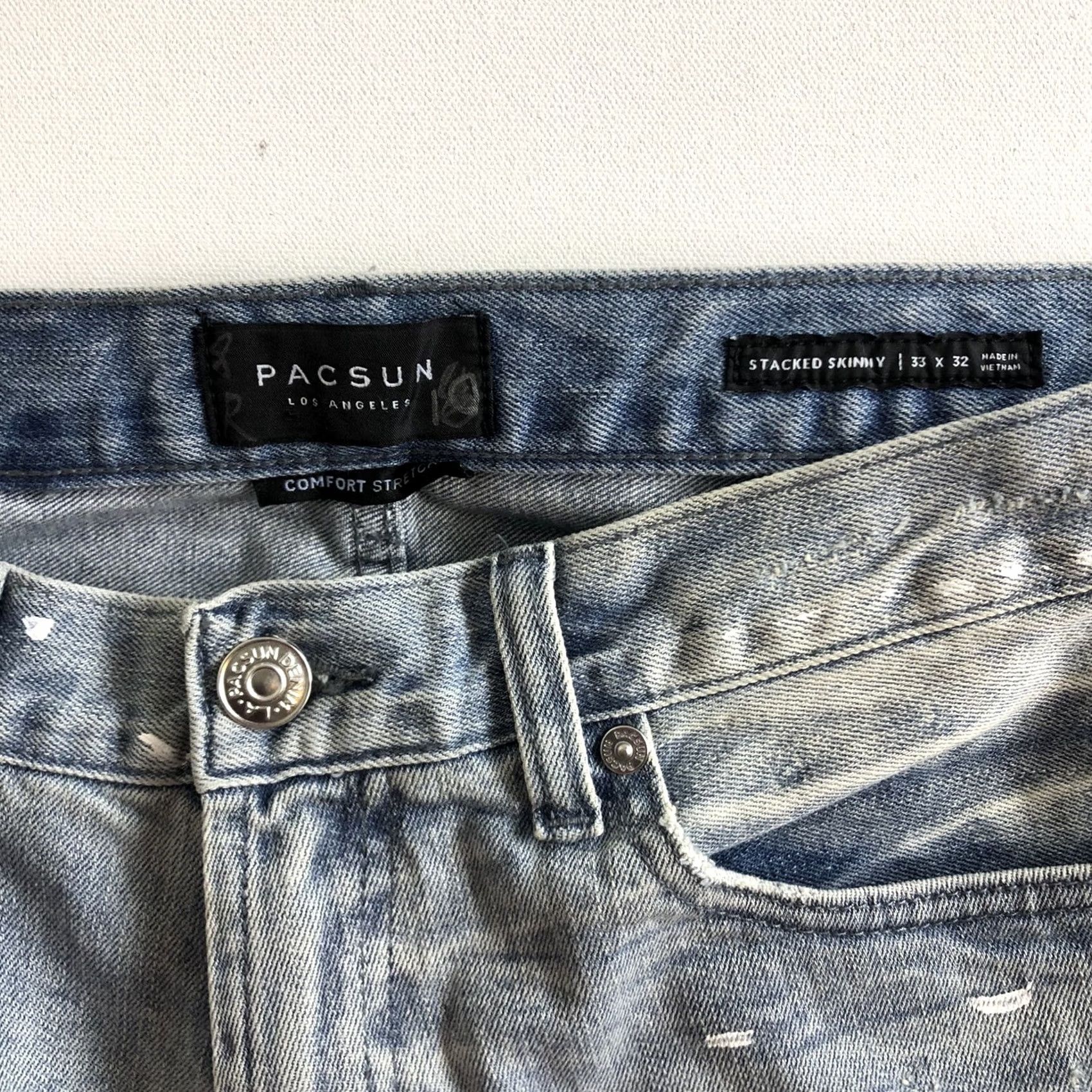 Pacsun PACSUN Stacked Skinny Active Stretch Jeans Men’s 29x32 Hemmed 33x29 ￼ Size US 33 - 6 Thumbnail