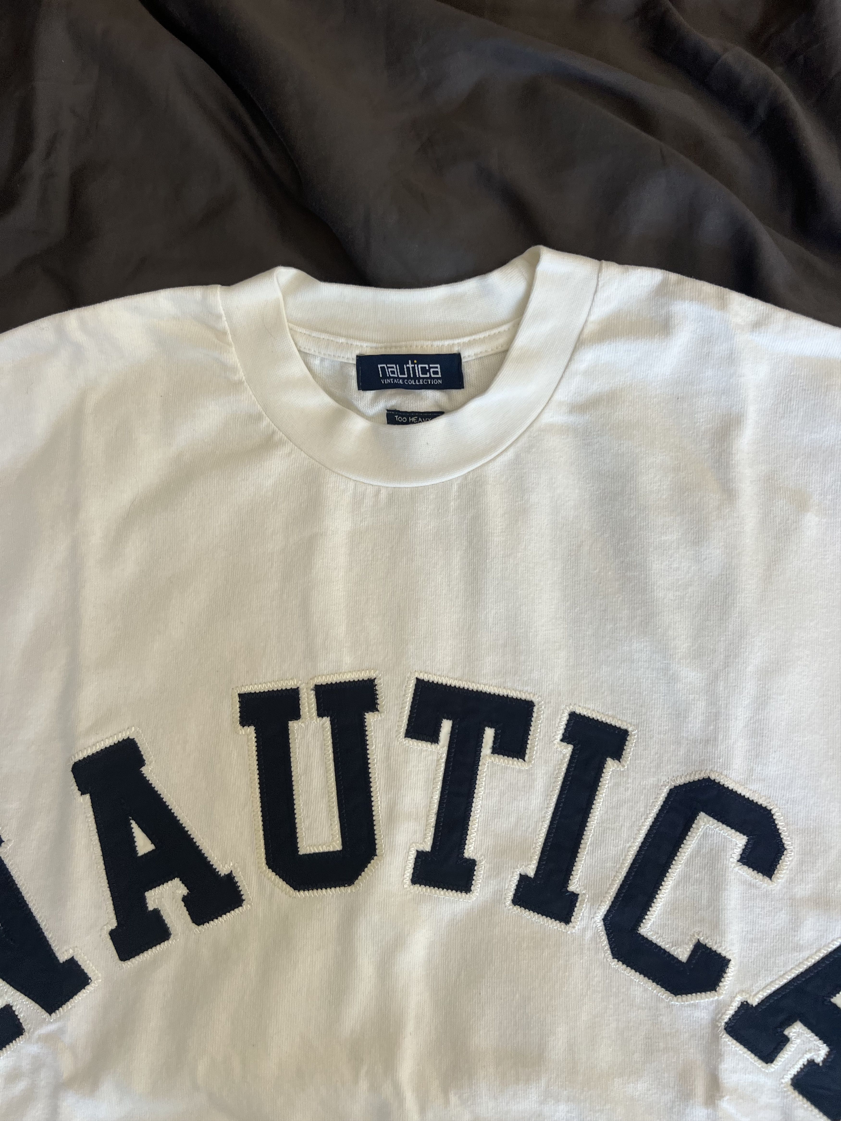 Nautica Nautica White T-Shirt – M/L – Oversized Fit – Vintage USA Size US M / EU 48-50 / 2 - 4 Thumbnail