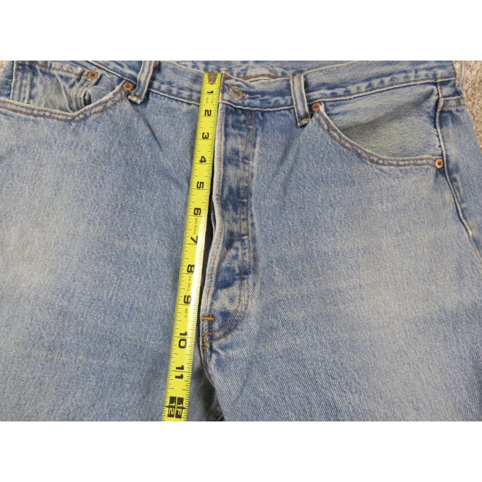 Levi's VINTAGE Levi's 501 Jeans 501 Series Straight Fit Button Fly Blue Size 36x31 Mens Size US 36 / EU 52 - 4 Thumbnail